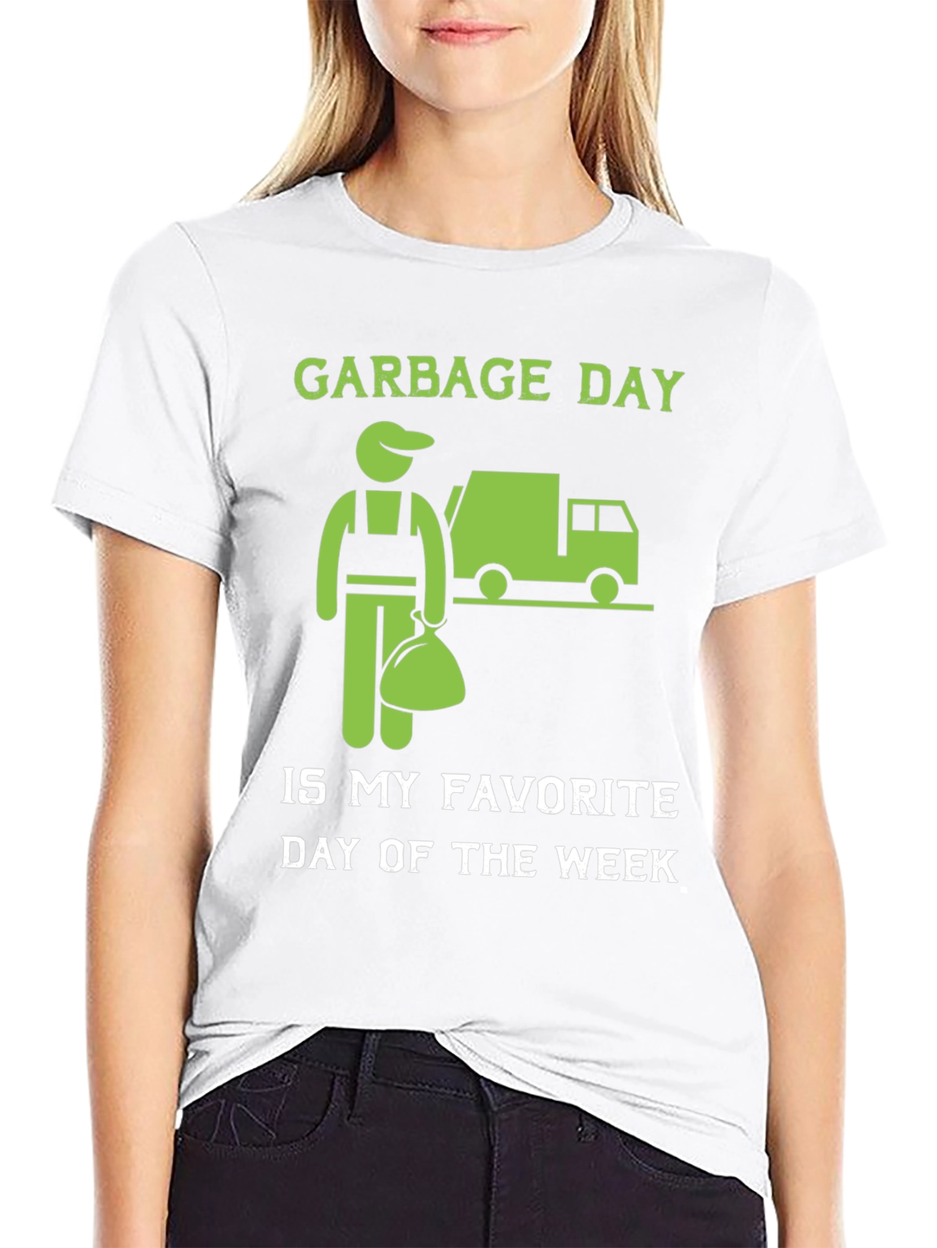 Black Garbage Day T-Shirt - Favorite Day of the Week view 9