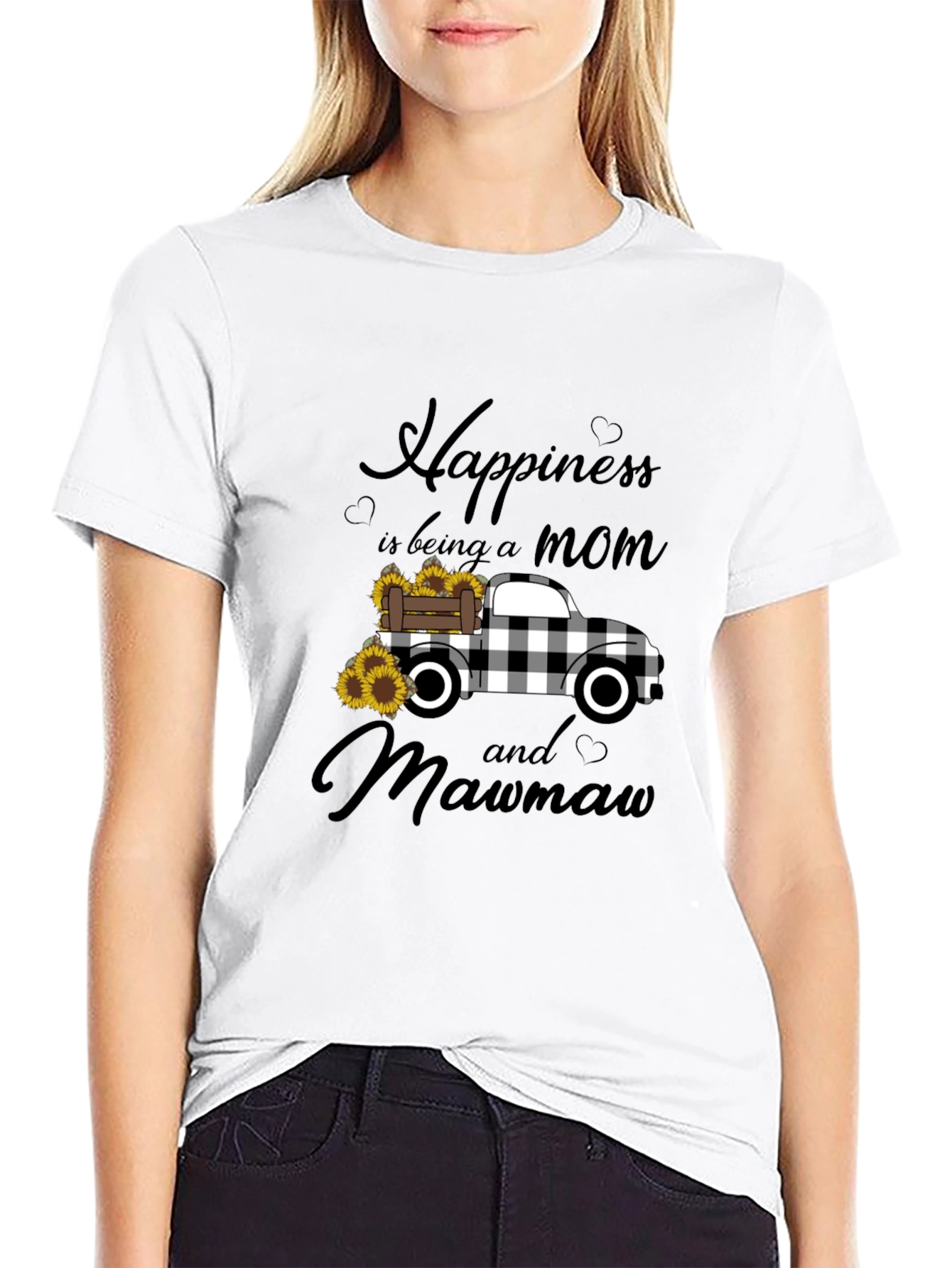 Happiness is Being a Mom and Mawmaw T-Shirt - 9