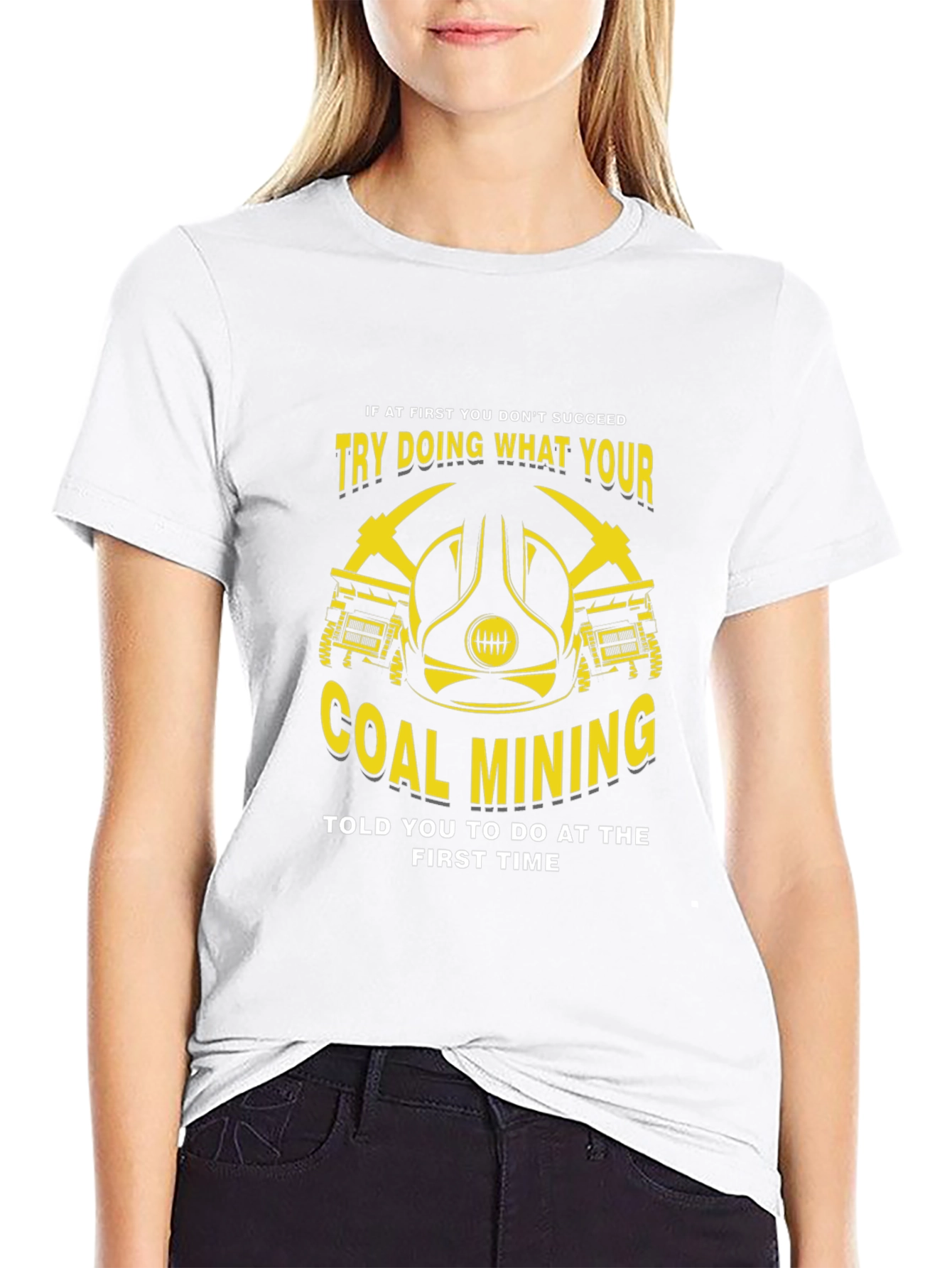 Black Coal Mining Graphic Tee - Funny Work Shirt view 9