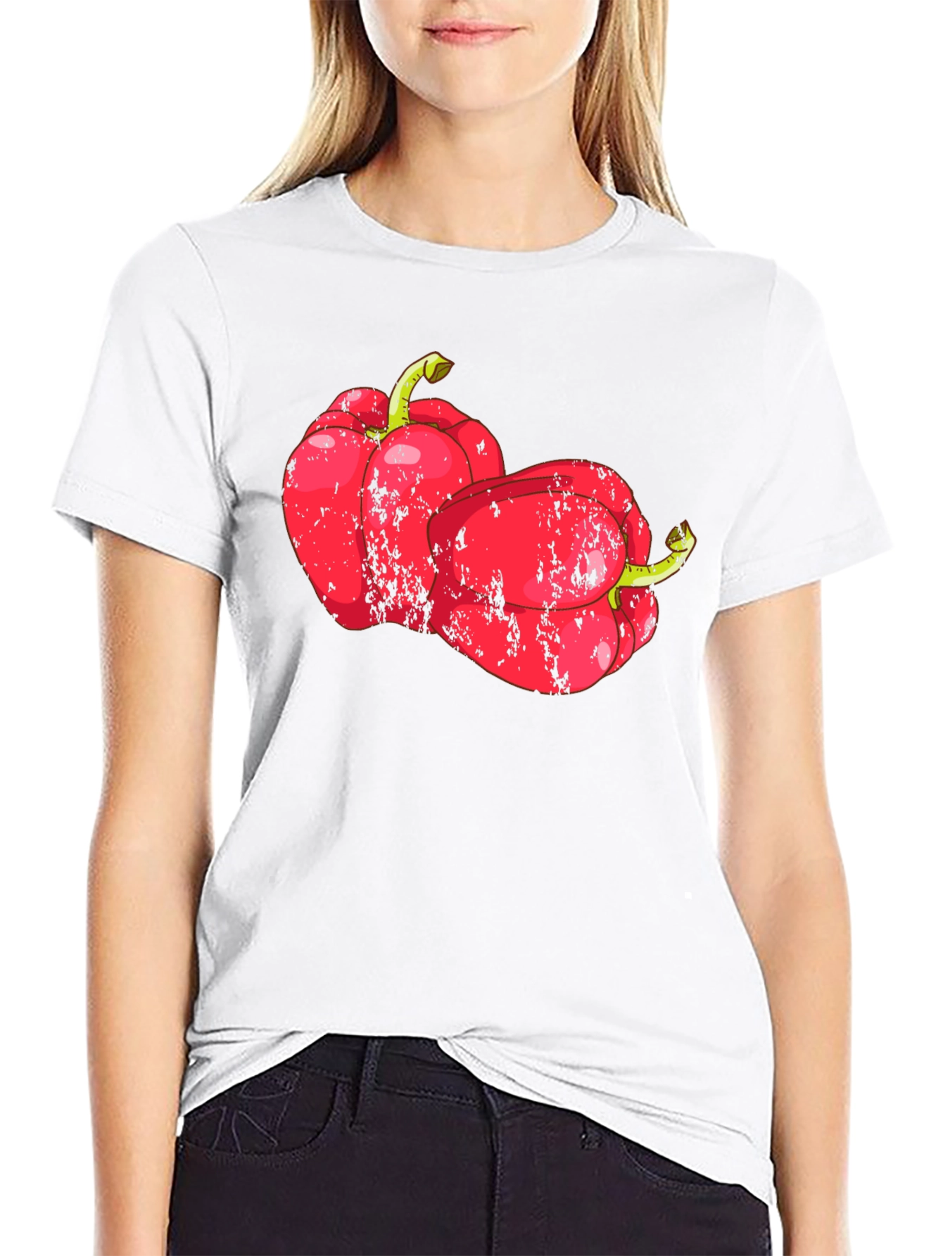 Black Red Pepper Graphic T-Shirt - Unique Design view 9