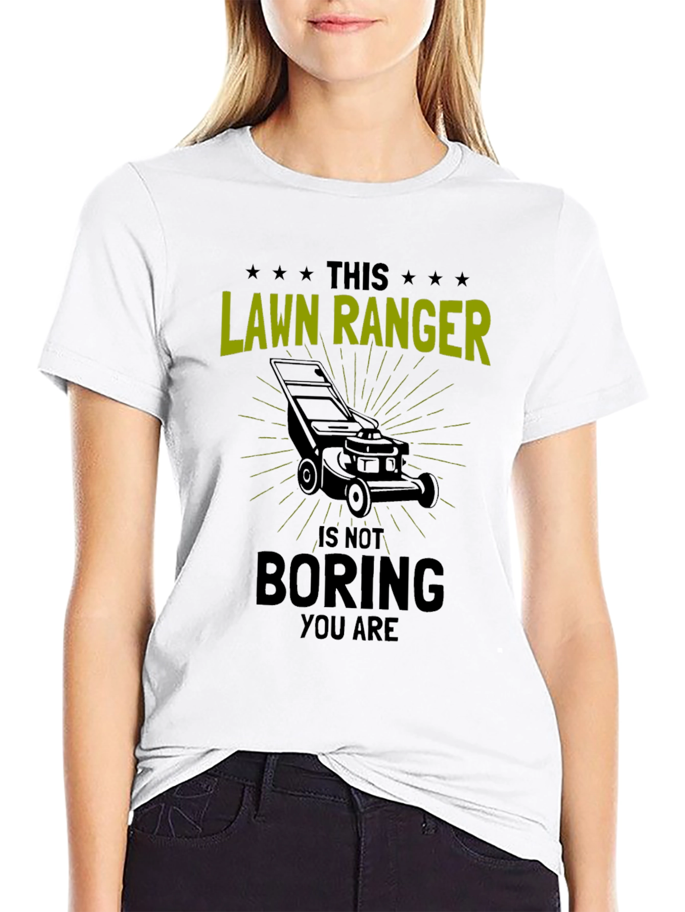 Black Lawn Ranger T-Shirt - Funny Gardening Tee view 9
