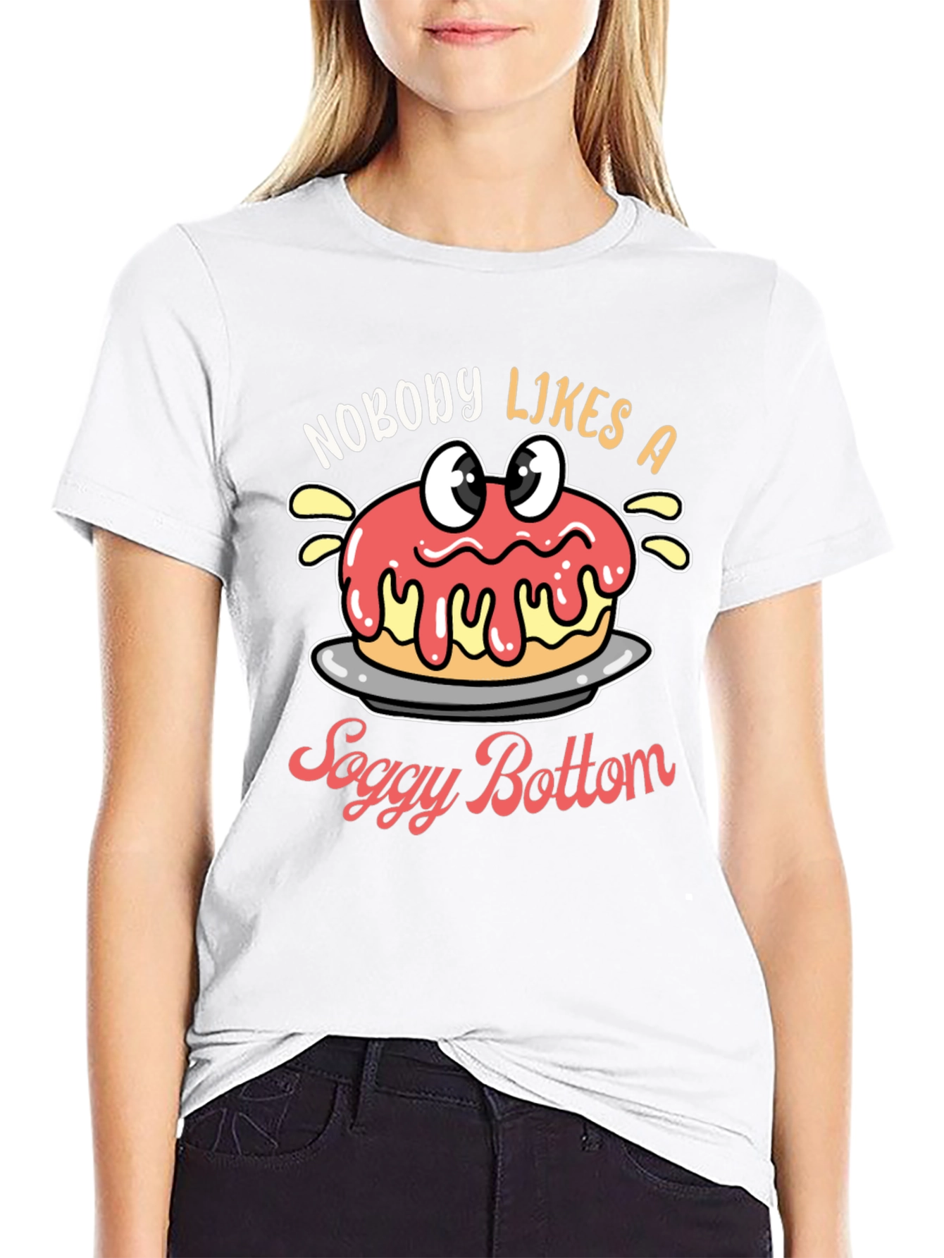 Black Soggy Bottom Funny T-Shirt view 9