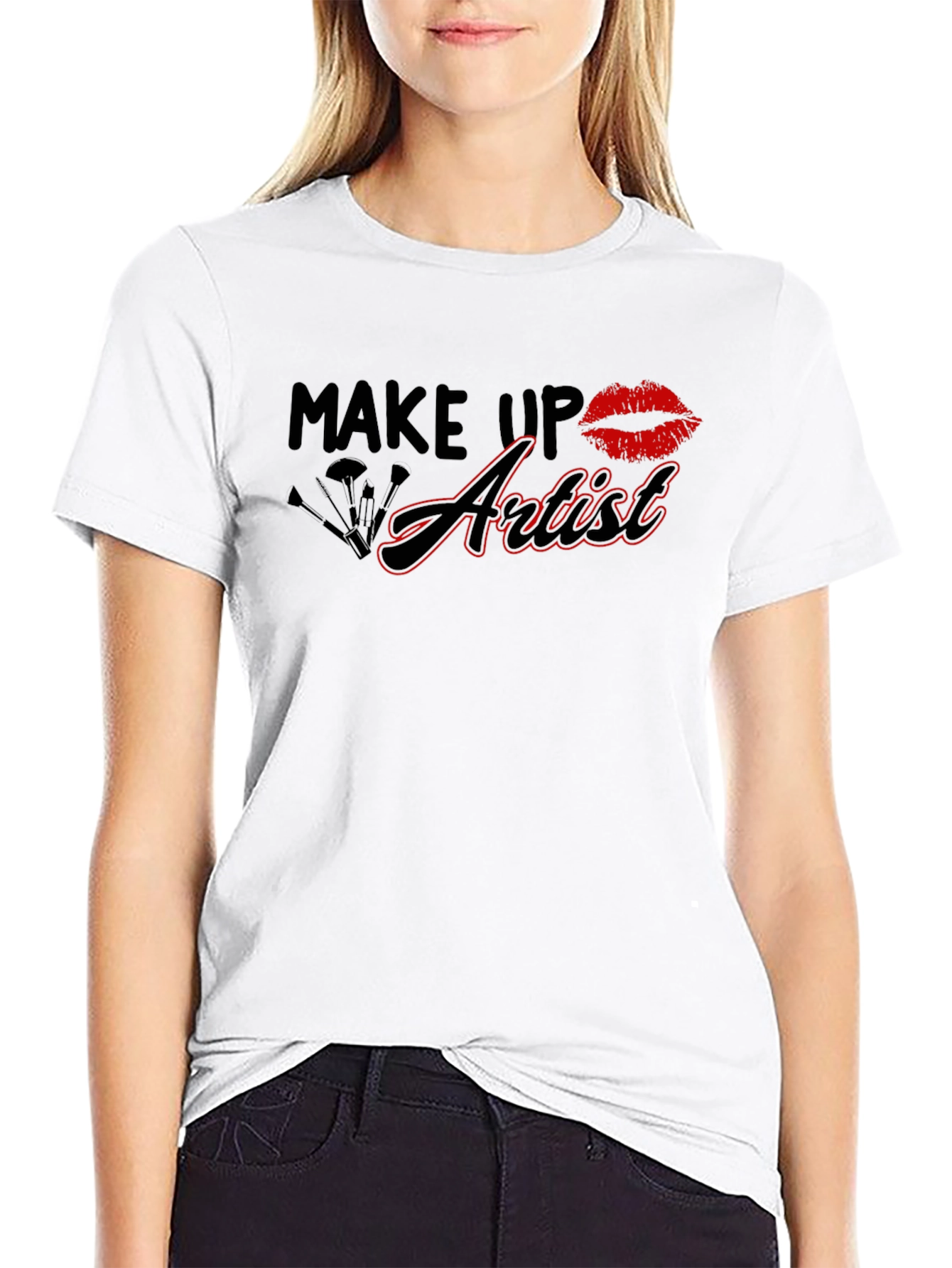 Black Make Up Artist T-Shirt - Stylish & Comfortable Tee view 9