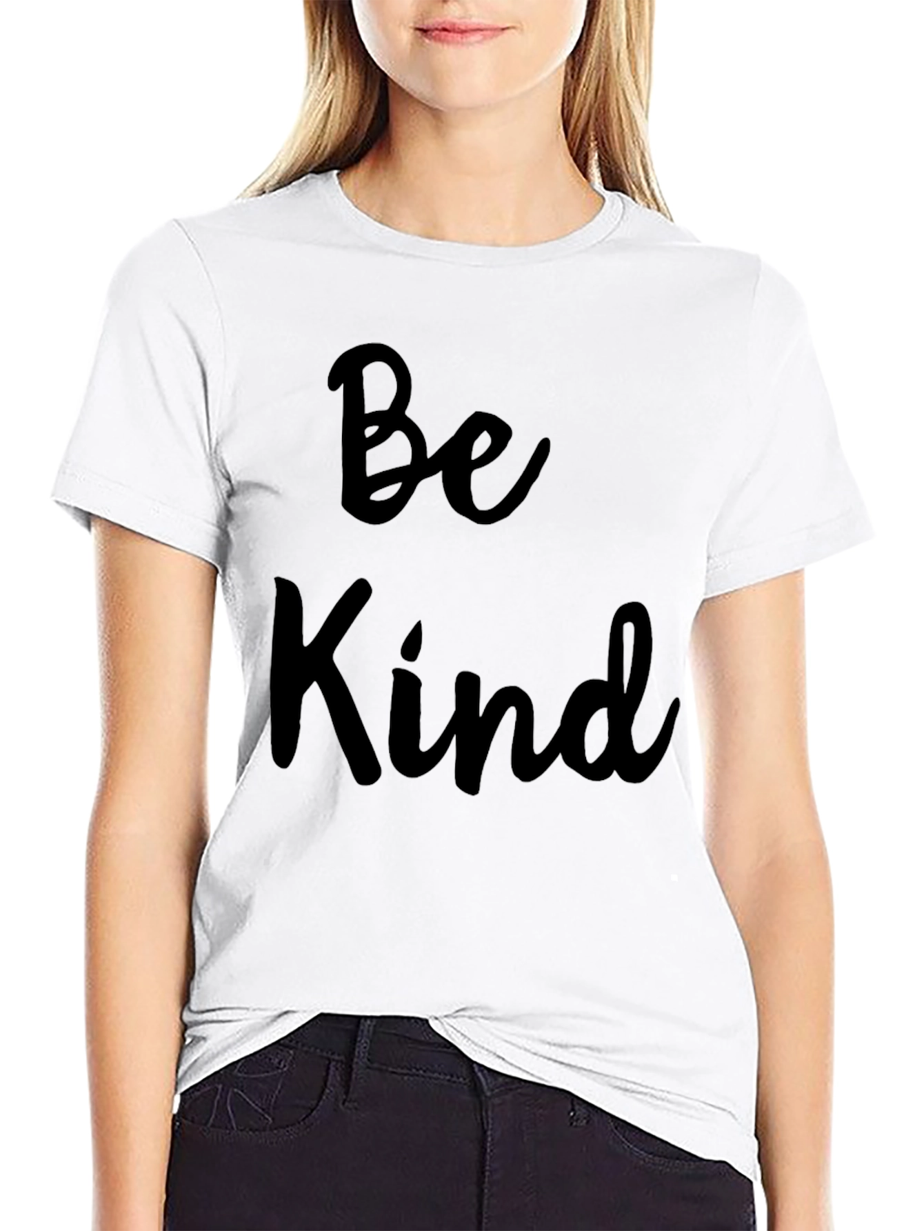 Black Be Kind Graphic Tee - Short Sleeve, Crew Neck view 9
