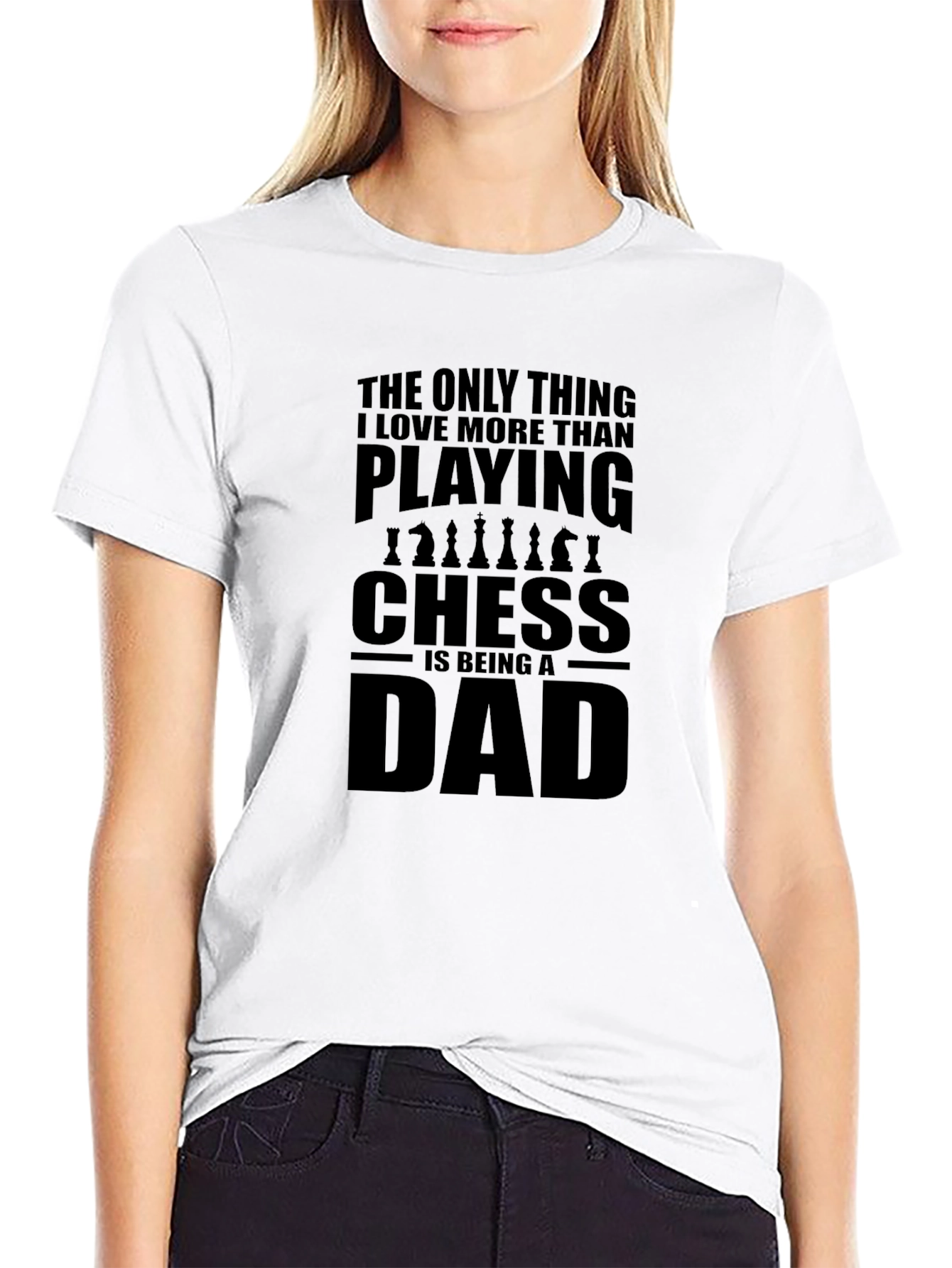 Black Chess Dad T-Shirt - Play Chess & Be a Dad view 9