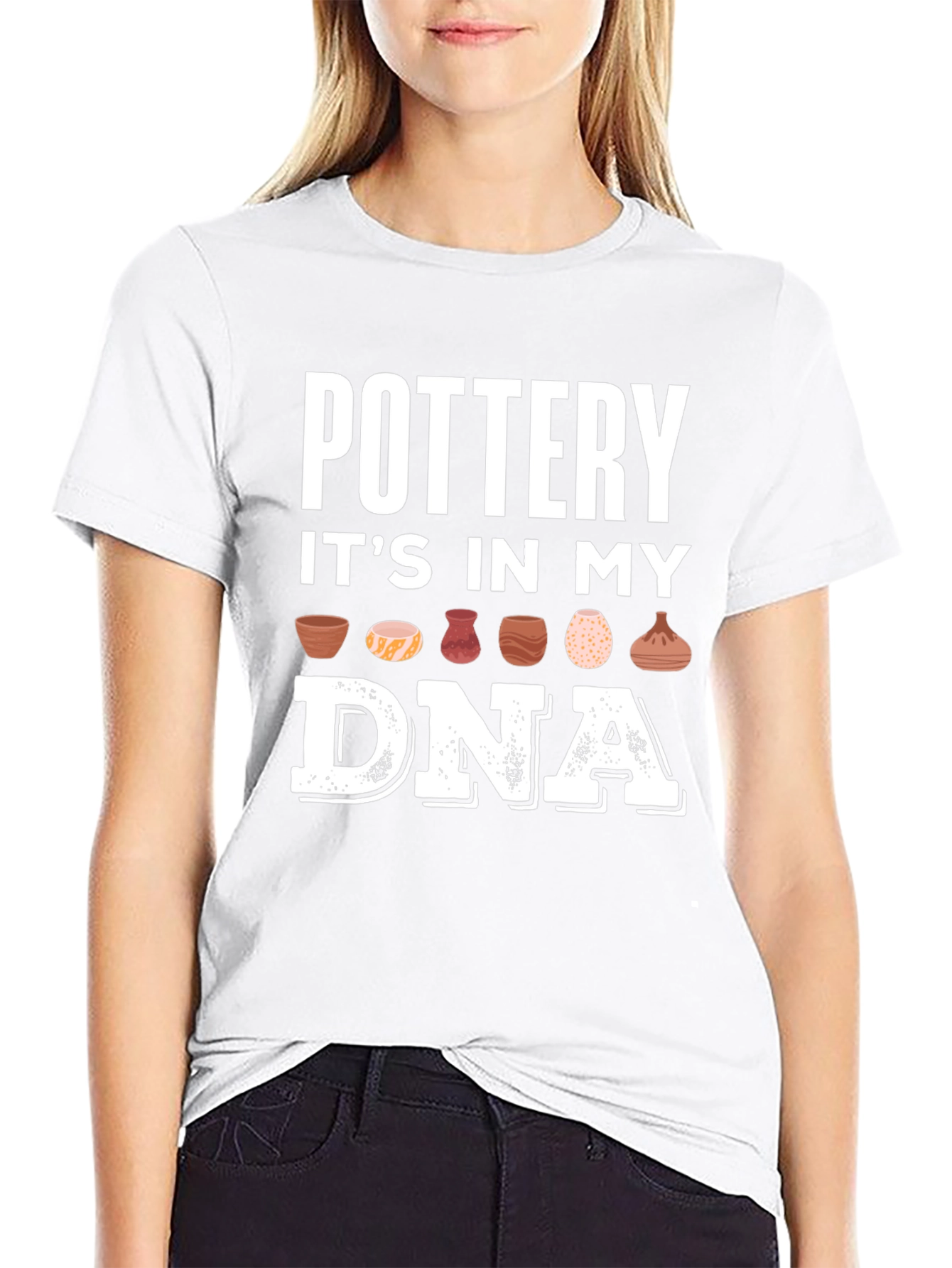 Black Pottery In My DNA T-Shirt - Crafting Apparel view 9