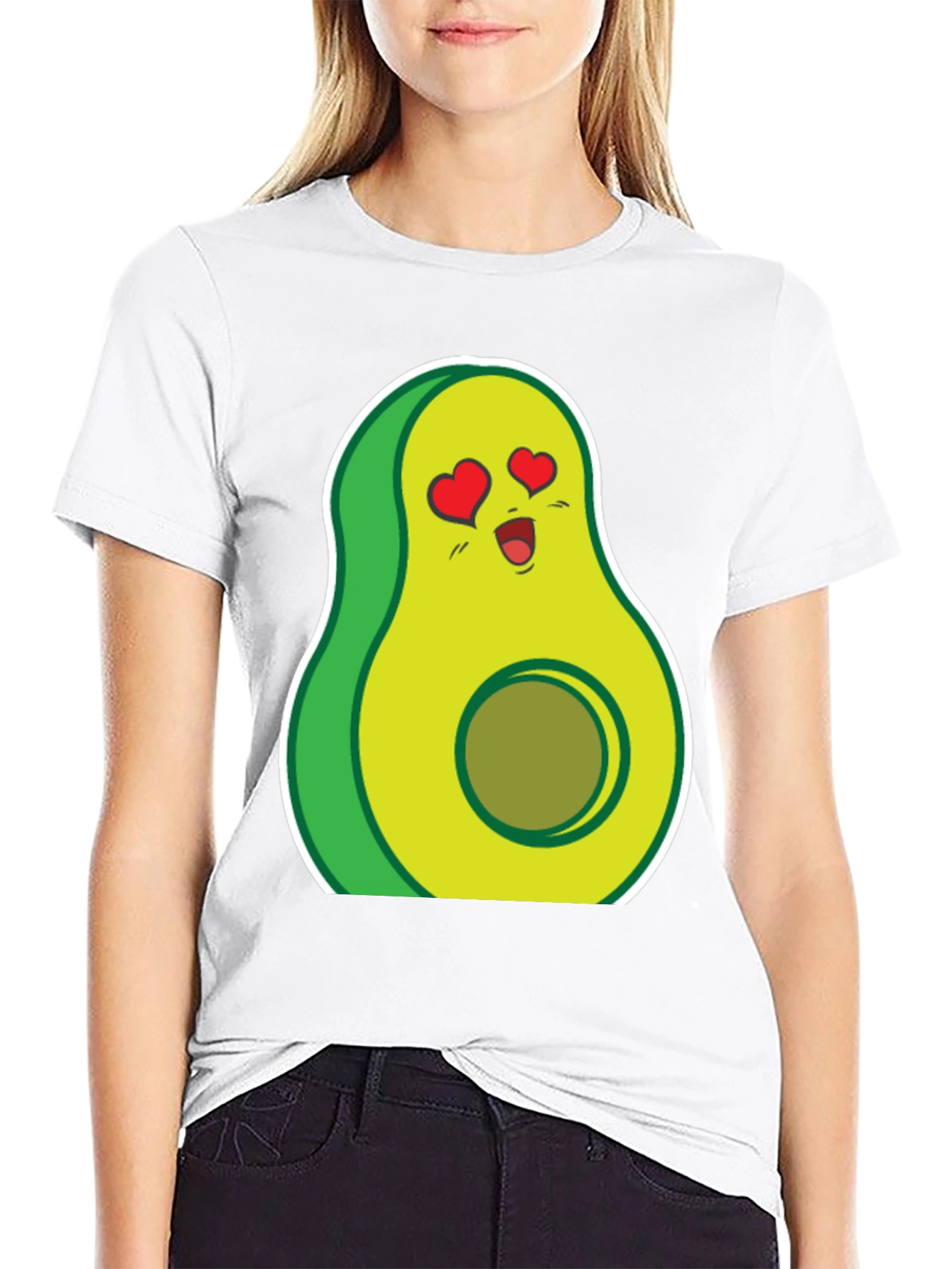 Black Avocado Love T-Shirt - Funny Food Tee view 9