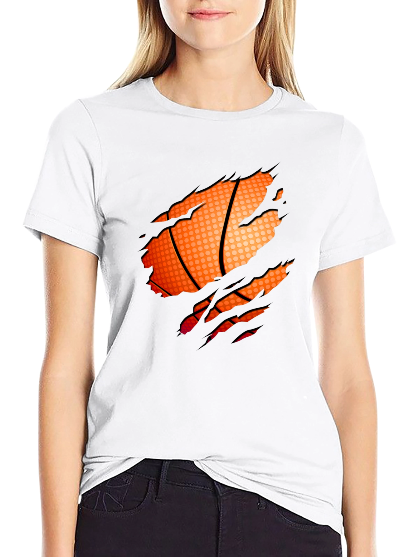 Basketball Graphic Black T-Shirt - 9