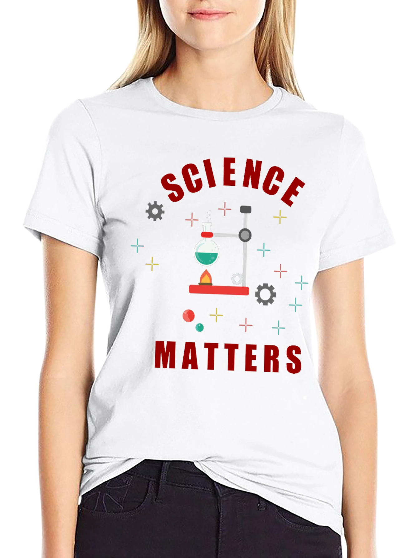 Black Science Matters Graphic Tee - Lab Experiment Design view 9