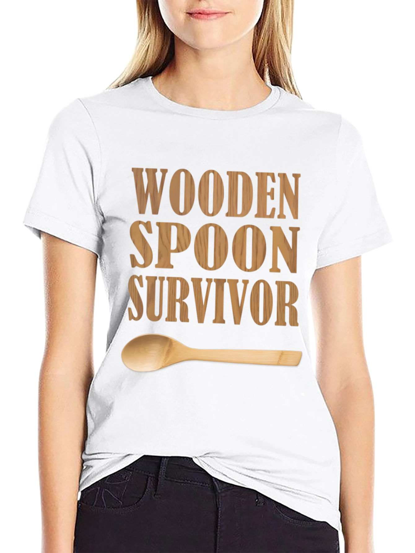 Black Wooden Spoon Survivor Graphic T-Shirt view 9
