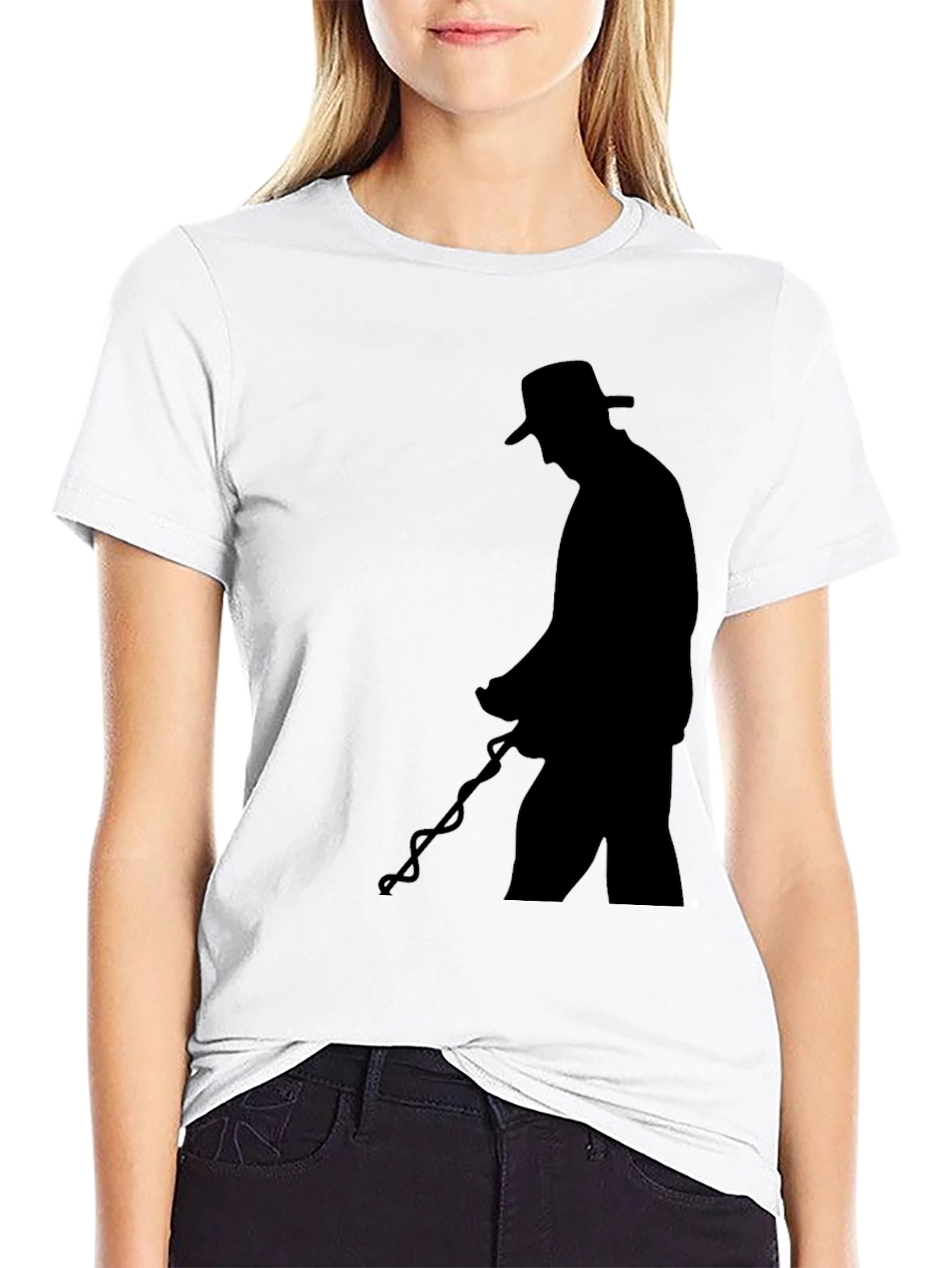 Black Black Silhouette Graphic T-Shirt view 9