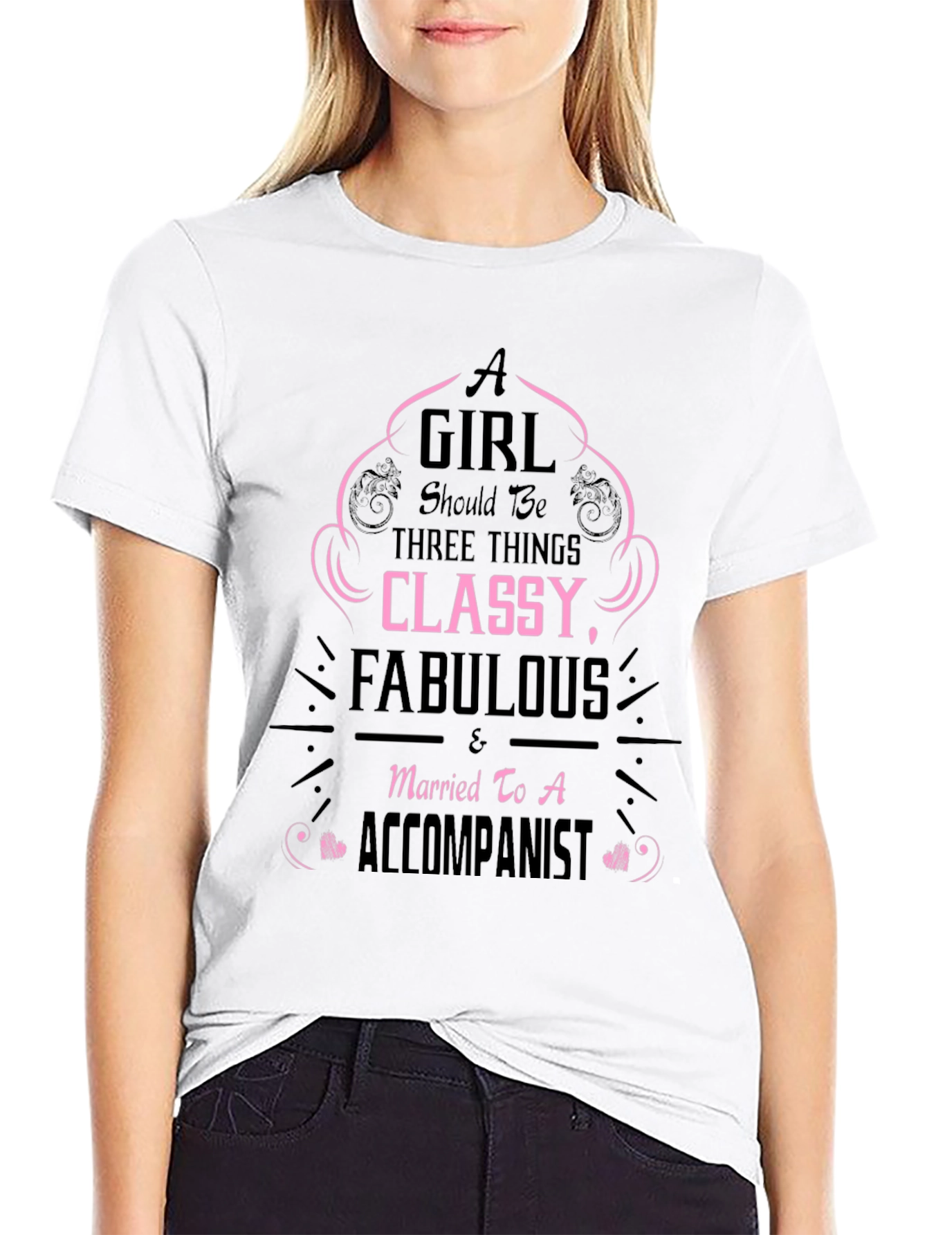 Black Classy & Fabulous Accompanist T-Shirt view 9