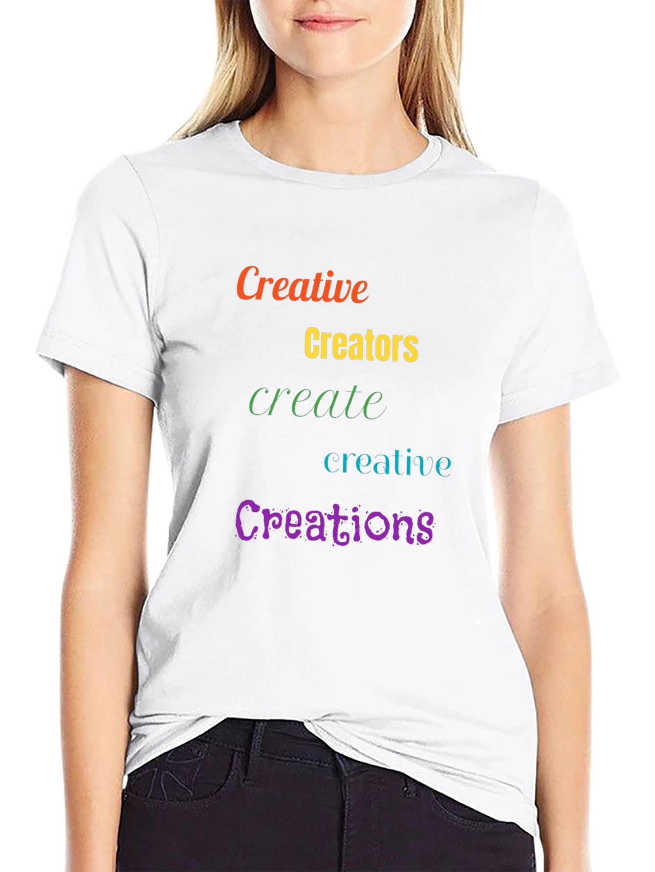 Black Creative Creations T-Shirt view 9