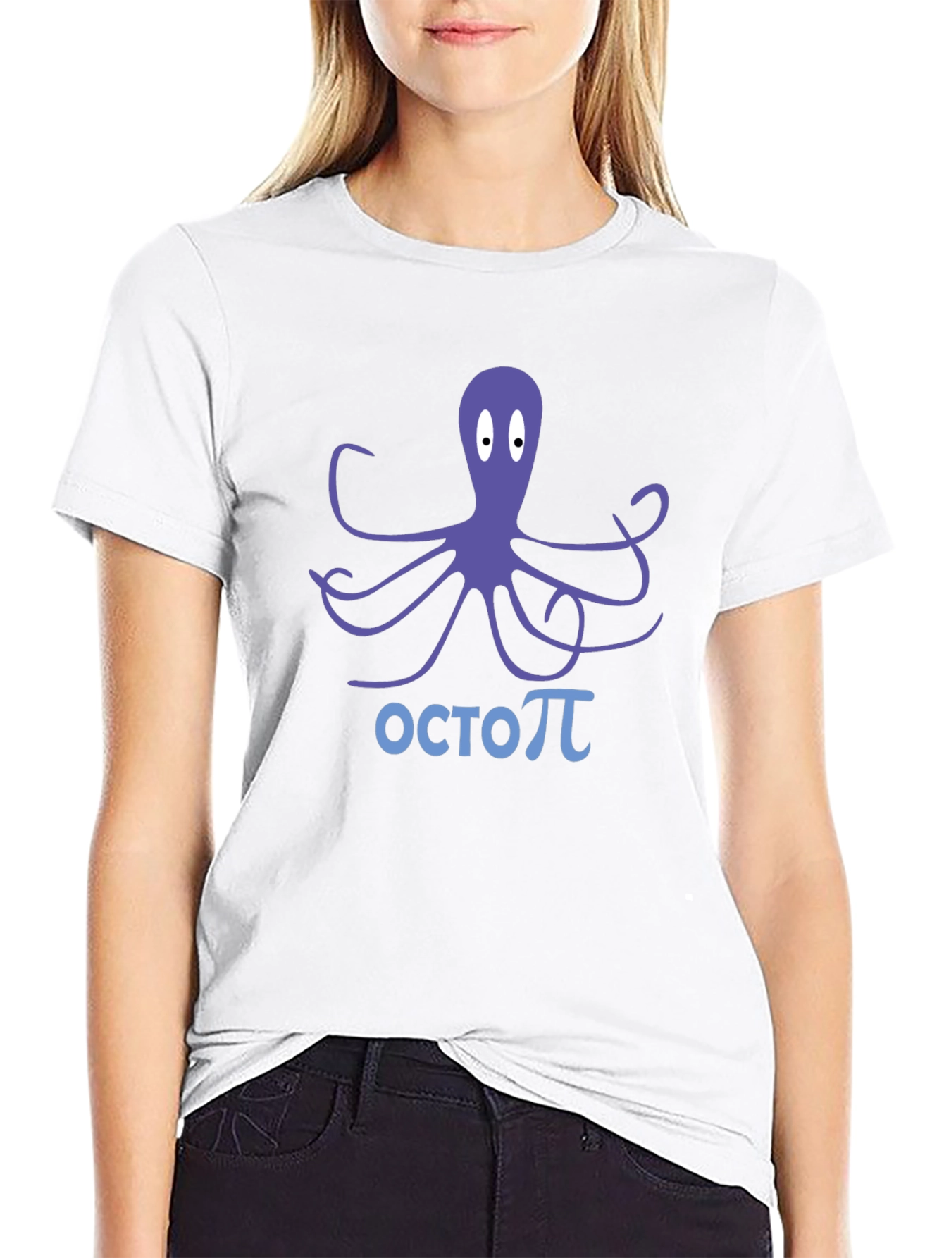 Black Octopi Tee - Funny Math Pun T-Shirt view 9
