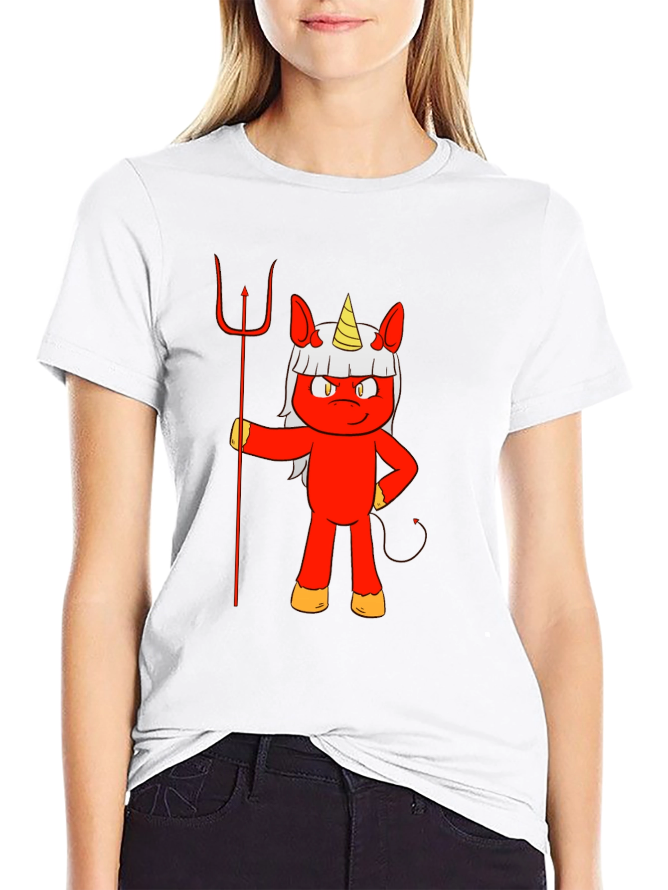 Devil Unicorn Graphic T-Shirt - 9