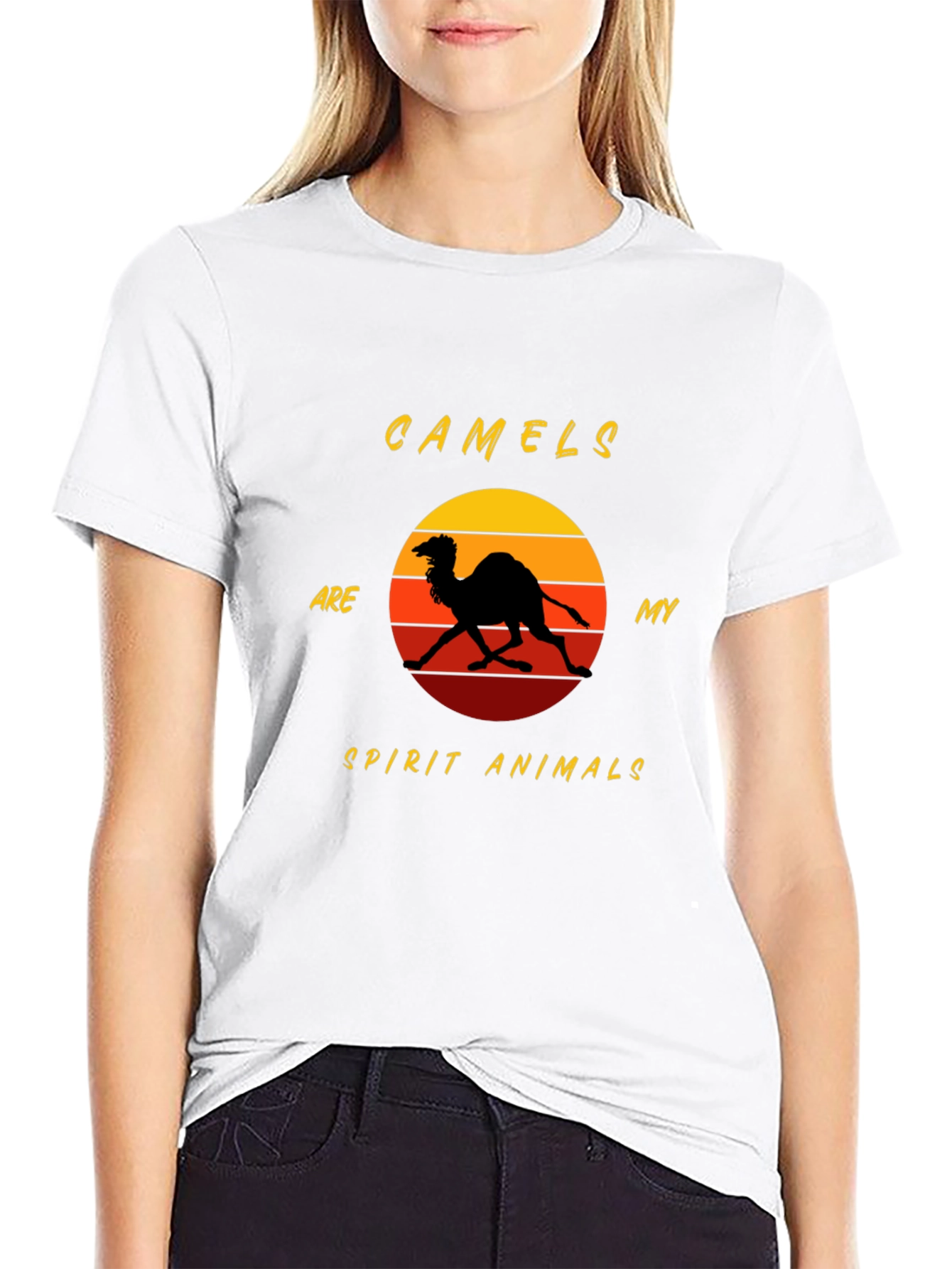 Black Camels Are My Spirit Animals Graphic Tee view 9