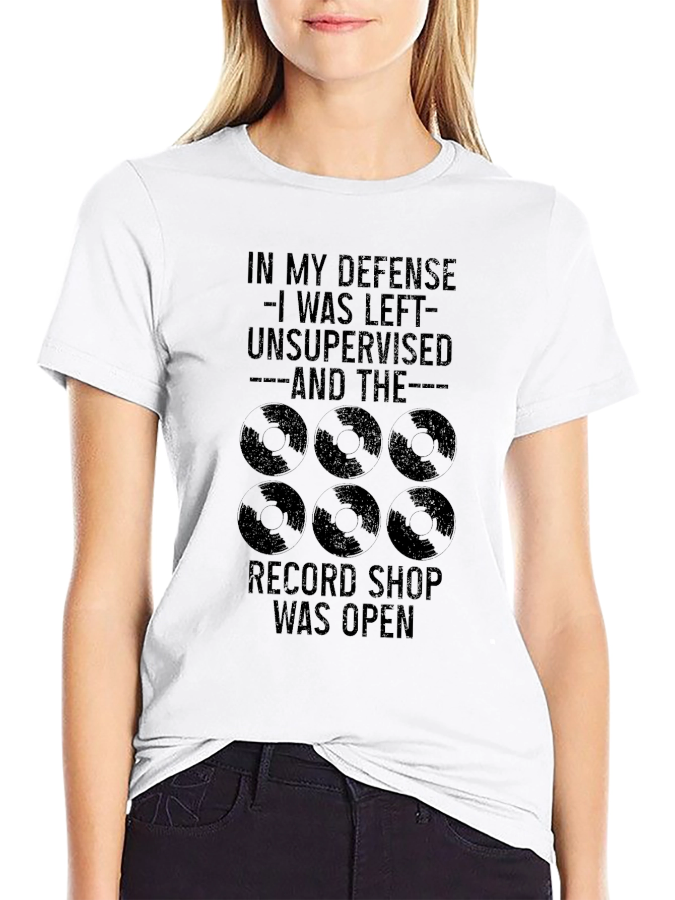 Black In My Defense Record Shop T-Shirt view 9