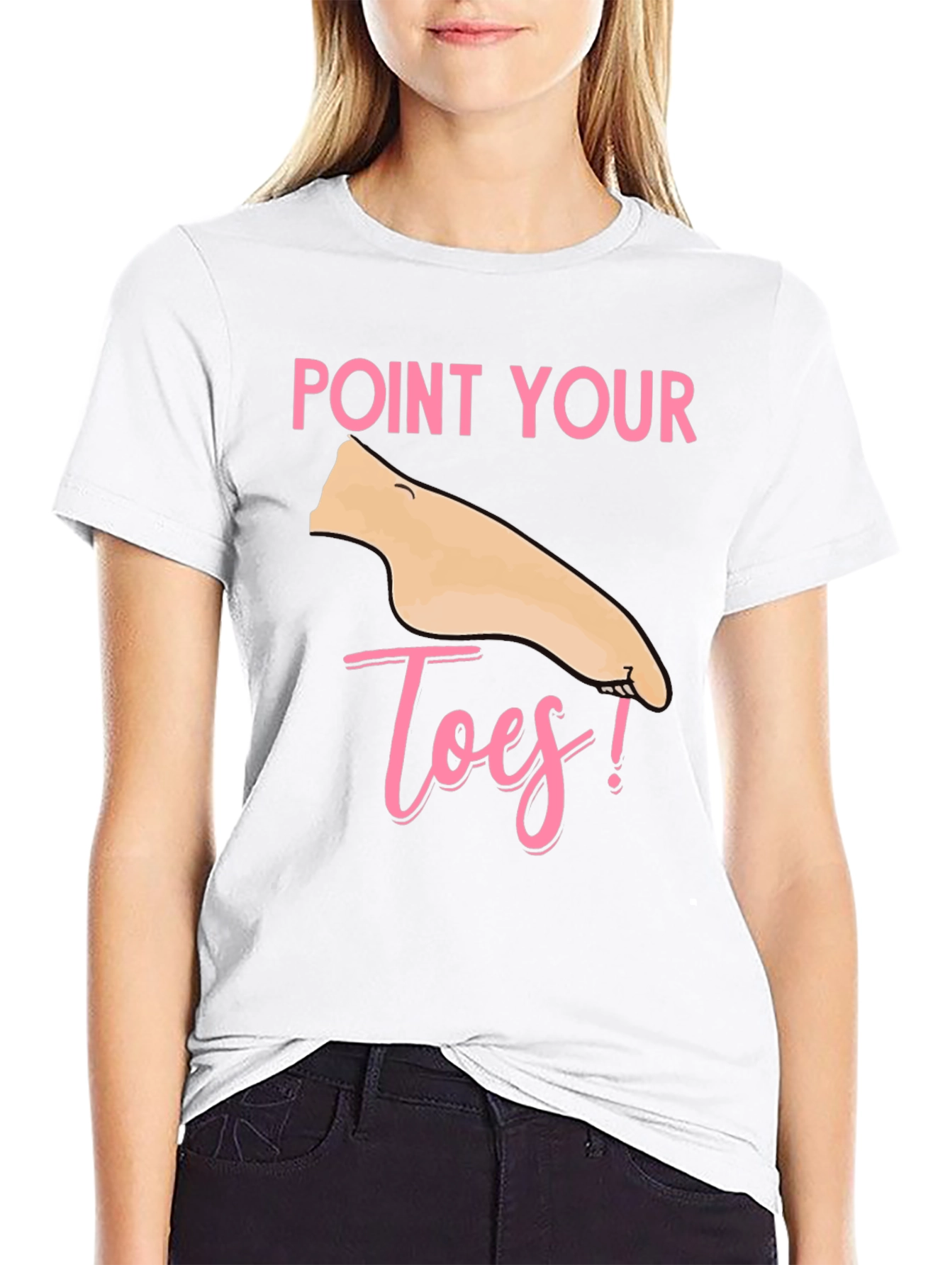 Black Point Your Toes T-Shirt - Fun & Unique! view 9
