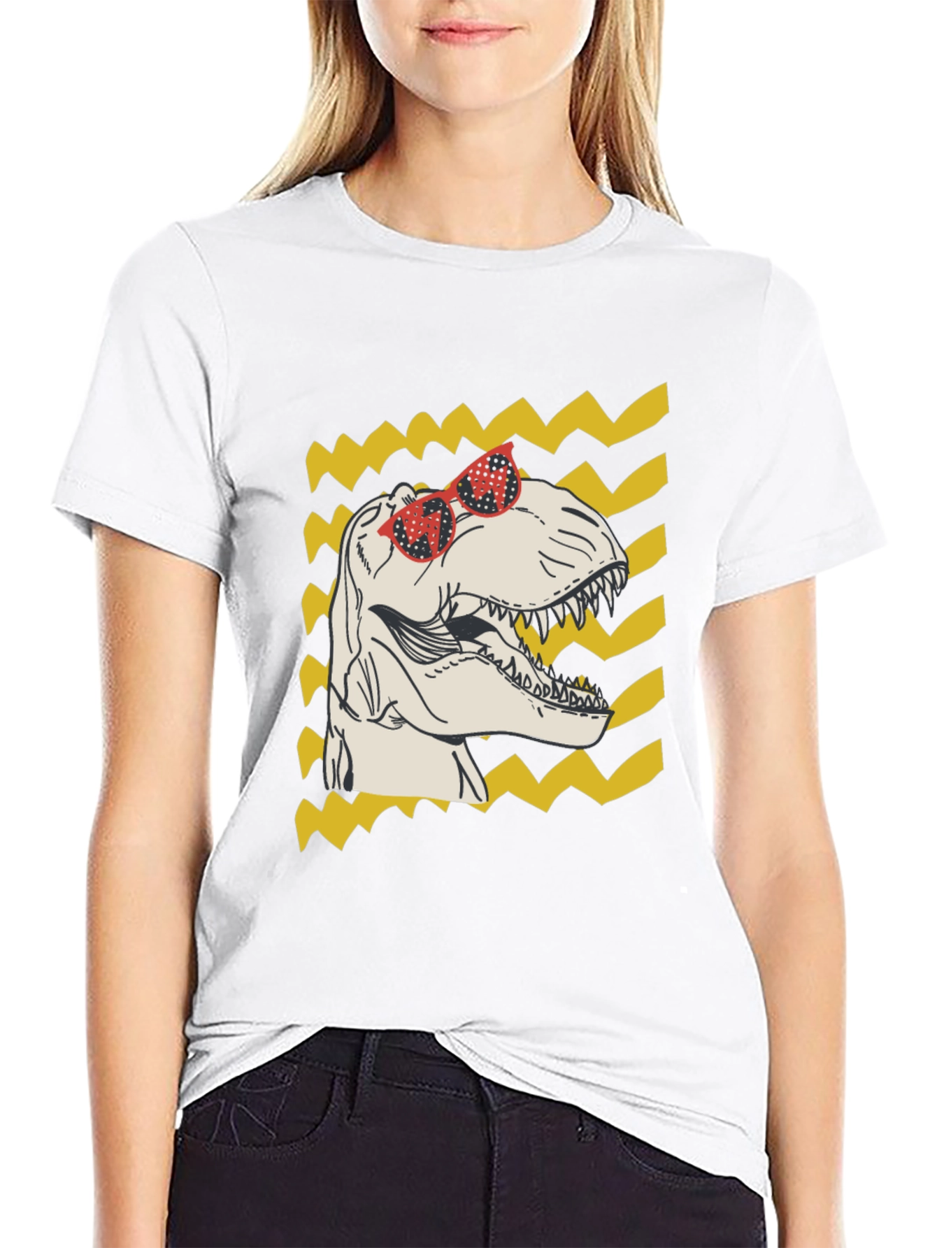 Black Cool Dino T-Shirt view 9