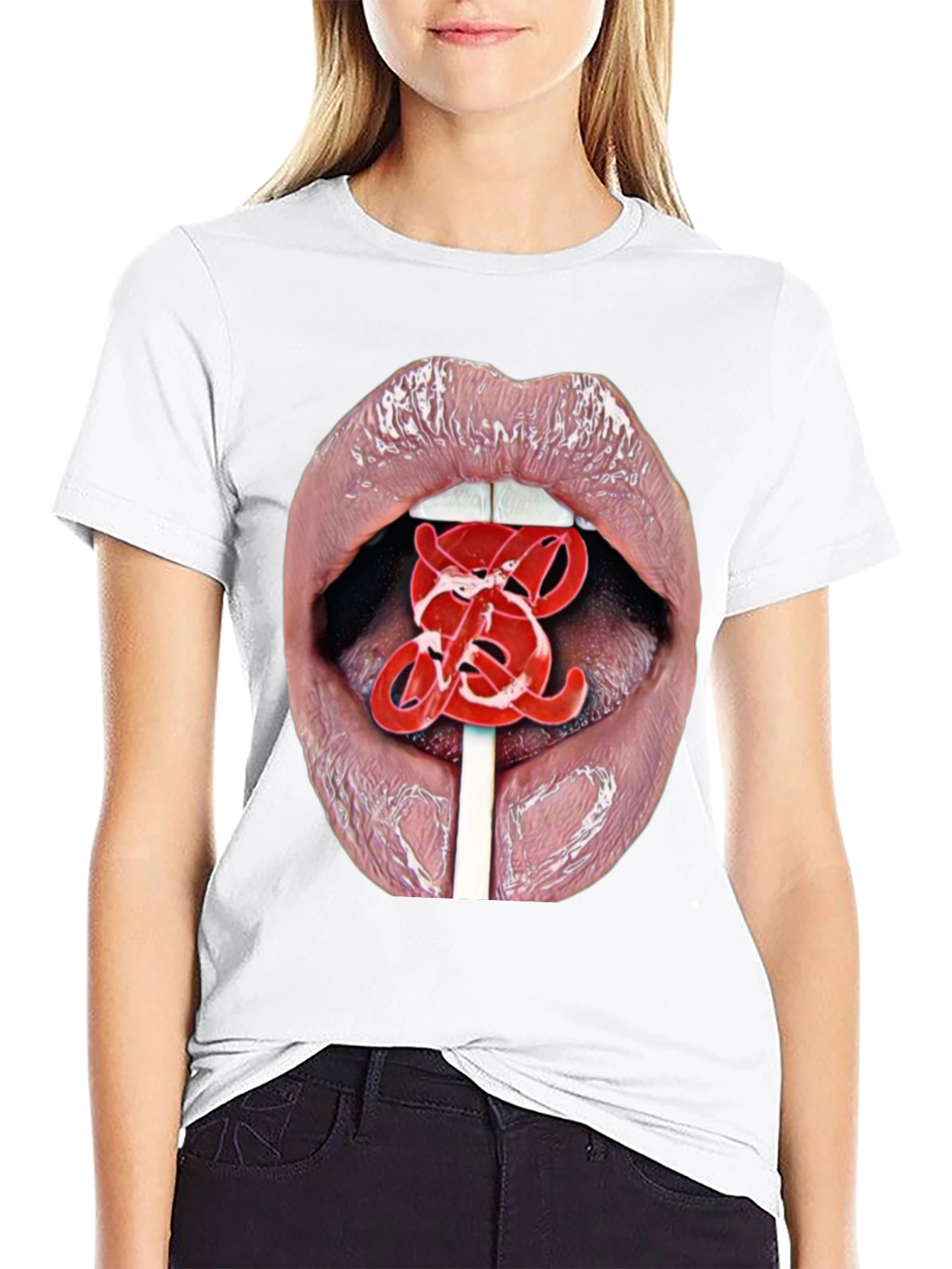 Black Lips Lollipop Graphic Tee - Bold & Edgy view 9