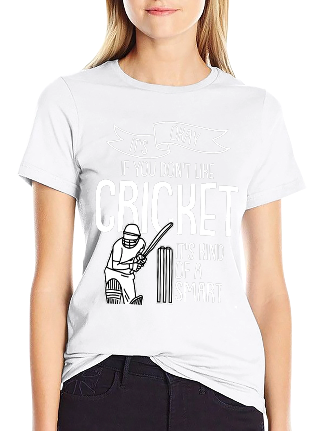 Funny Cricket T-Shirt - It's Okay Smart Design - 9