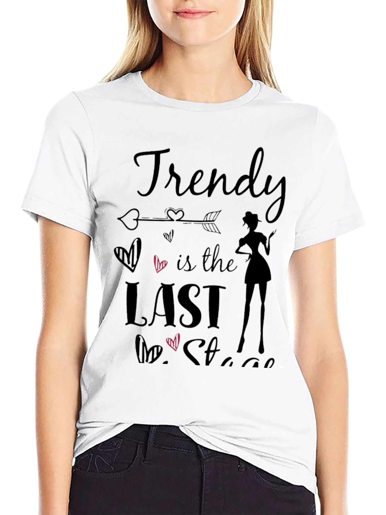 Black Trendy is the Last Stage T-Shirt view 9