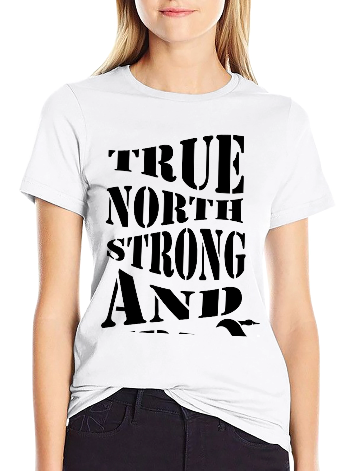 Black True North Strong T-Shirt view 9