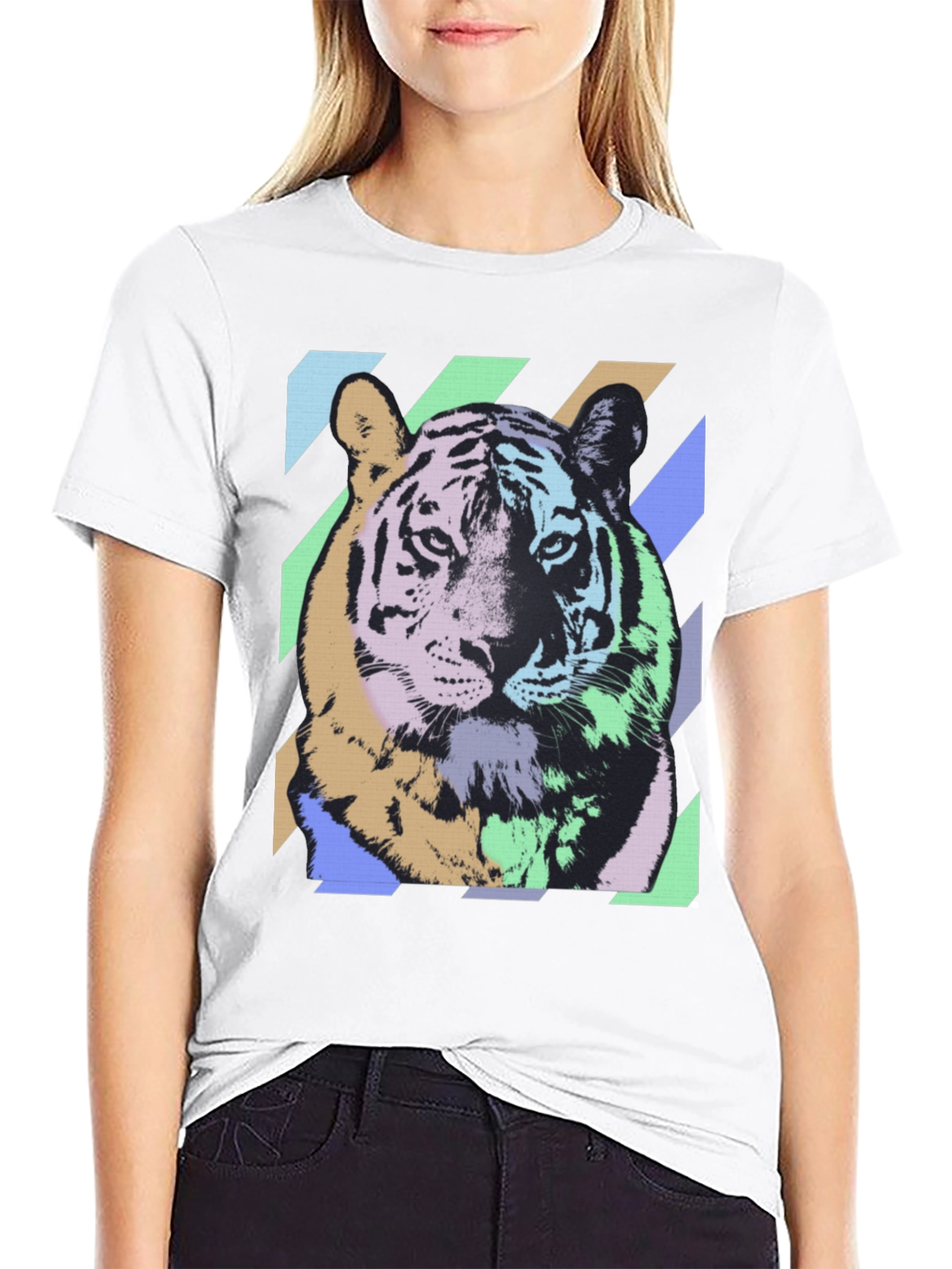 Black Tiger Graphic T-Shirt - Bold & Colorful Design view 9