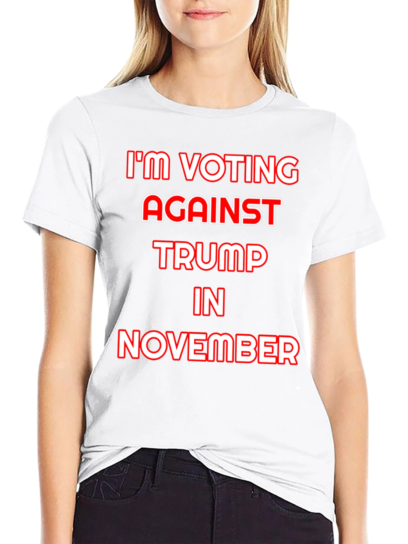 Black Anti-Trump Election T-Shirt view 9