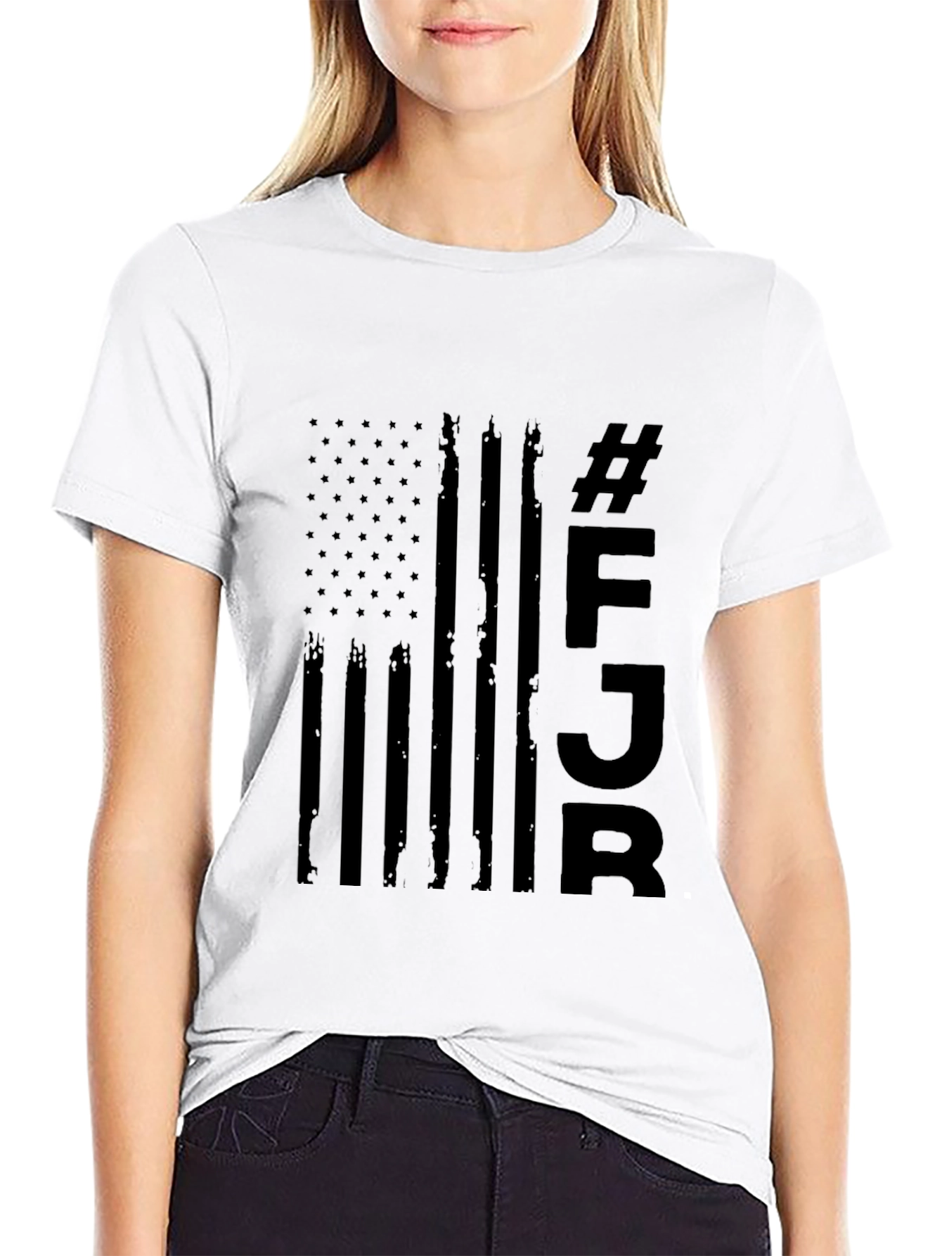 Black Black FJB Graphic Tee - Patriotic Style view 9