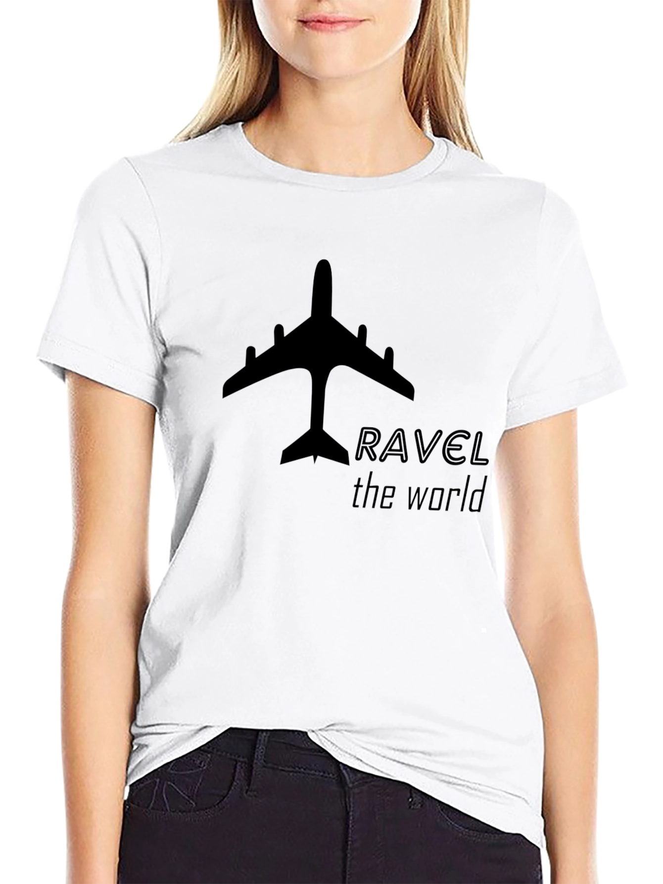 Black Travel the World Graphic Tee view 9
