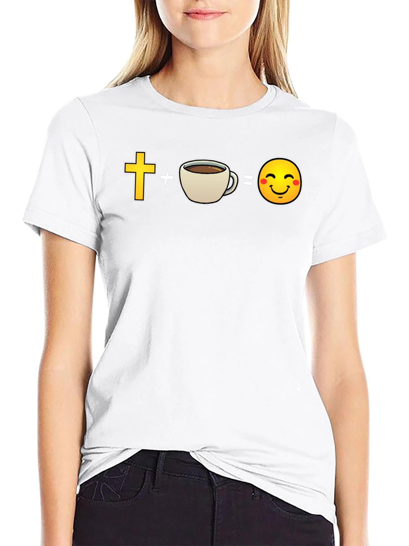 Black Christian Coffee Lover T-Shirt view 9