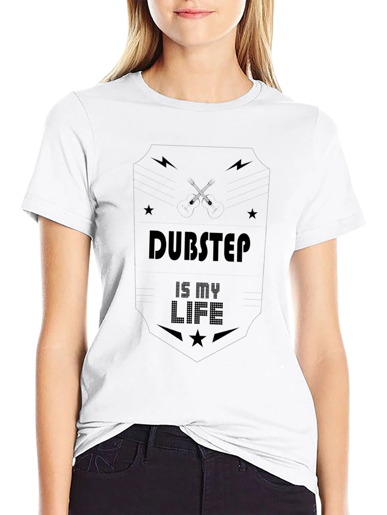 Black Dubstep is my life - Black Tee view 9