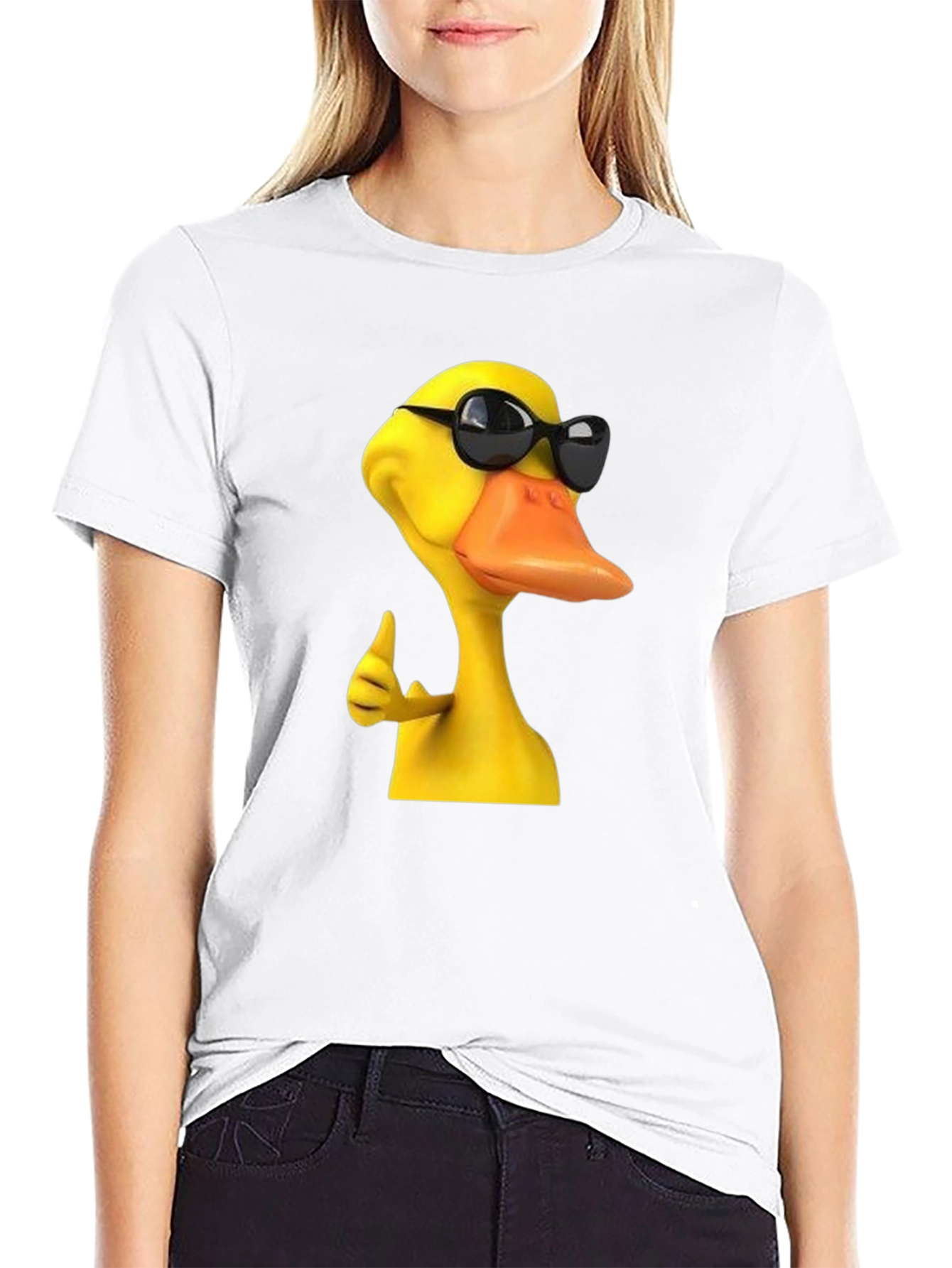 Black Cool Duck Graphic T-Shirt - Men's Black Tee view 9