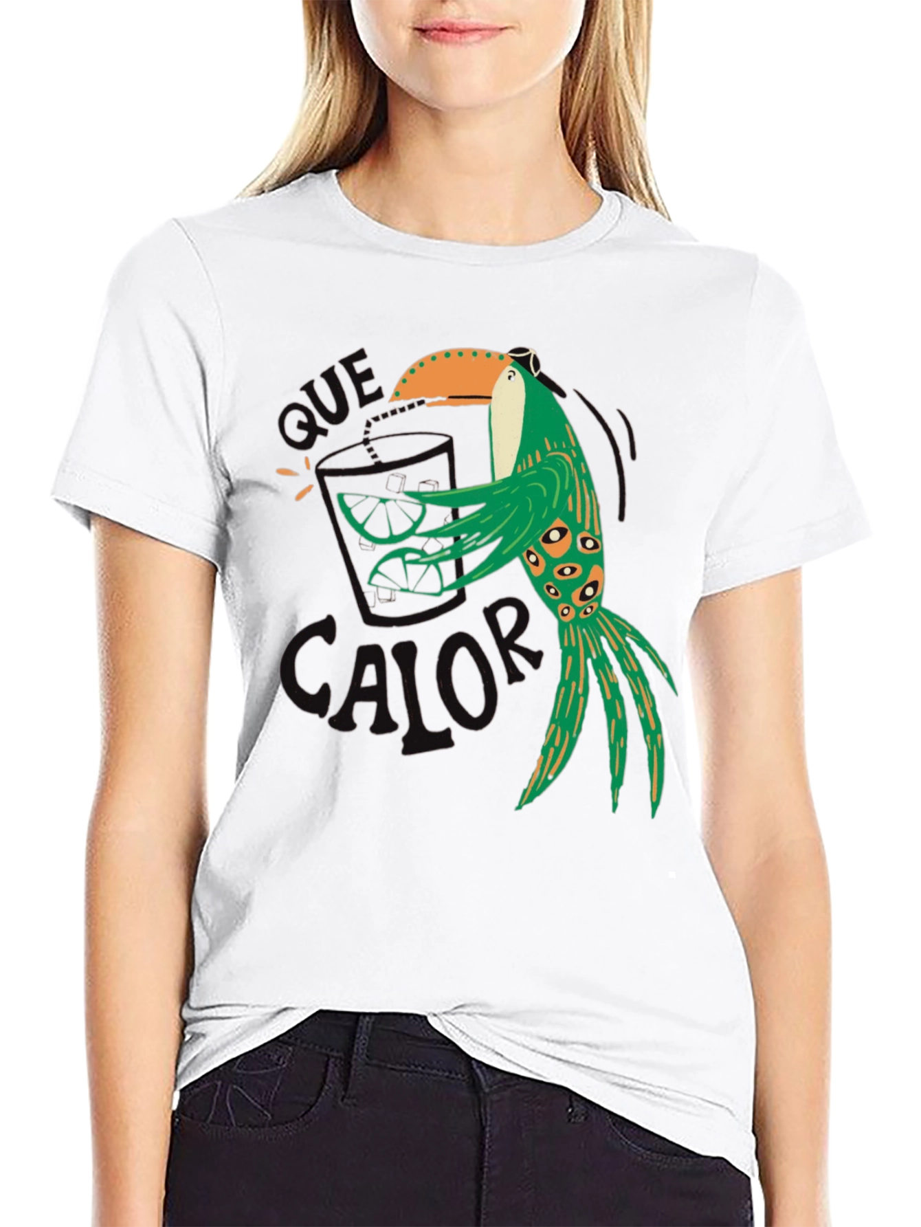 Black Tropical Toucan T-Shirt - Que Calor! view 9
