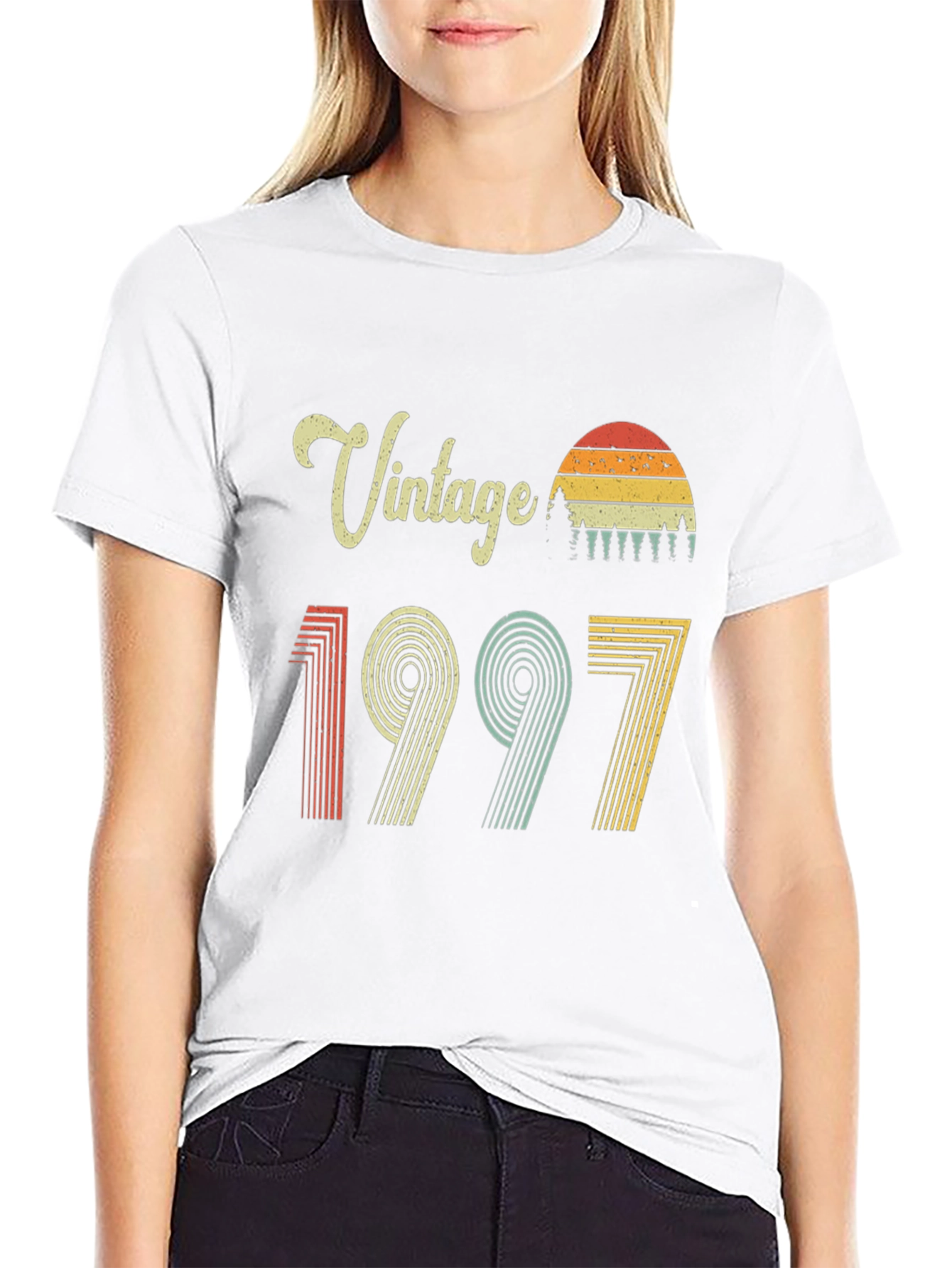 Black Vintage 1997 Birthday T-Shirt, Retro Style, Soft Cotton view 9