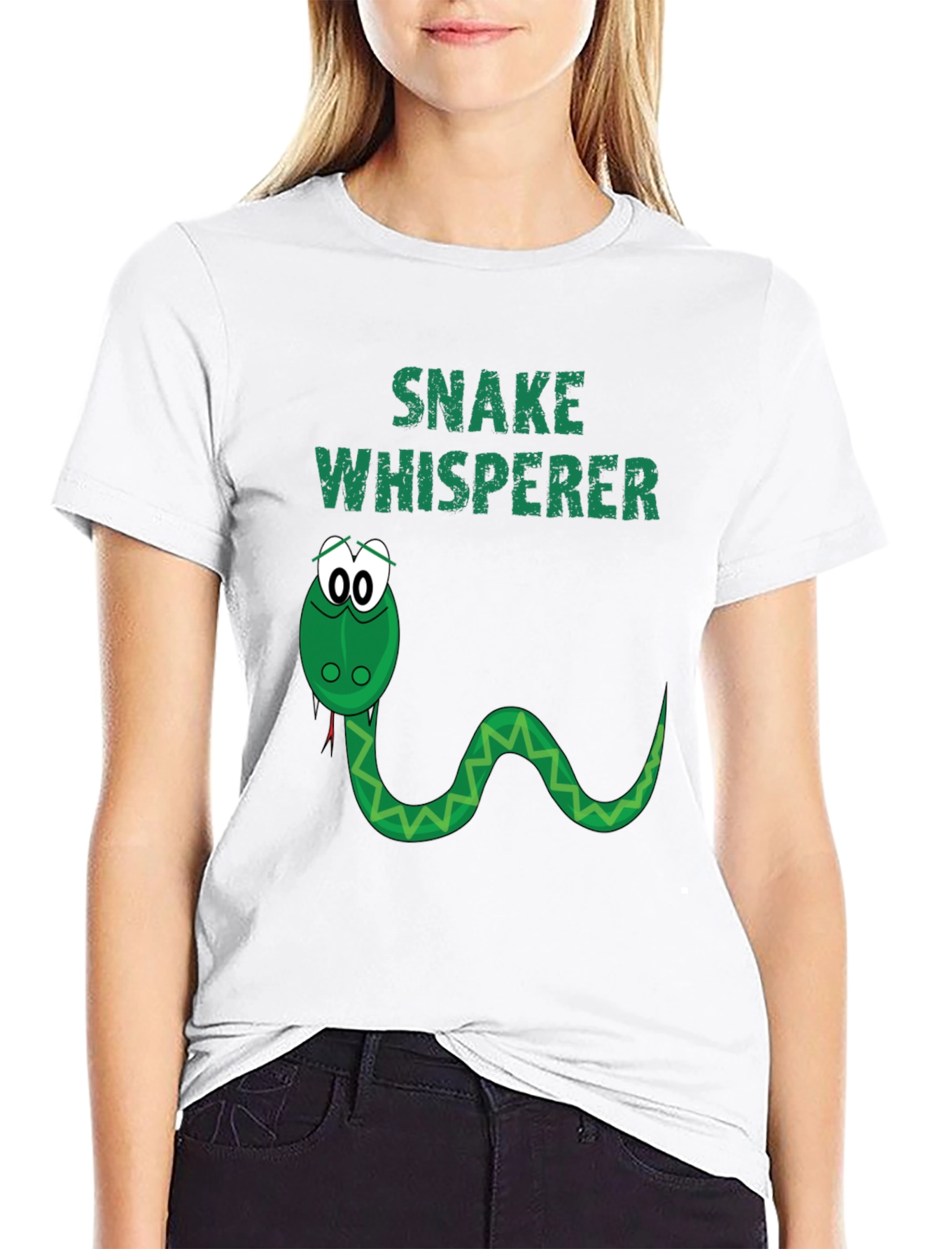 Black Snake Whisperer Graphic T-Shirt view 9