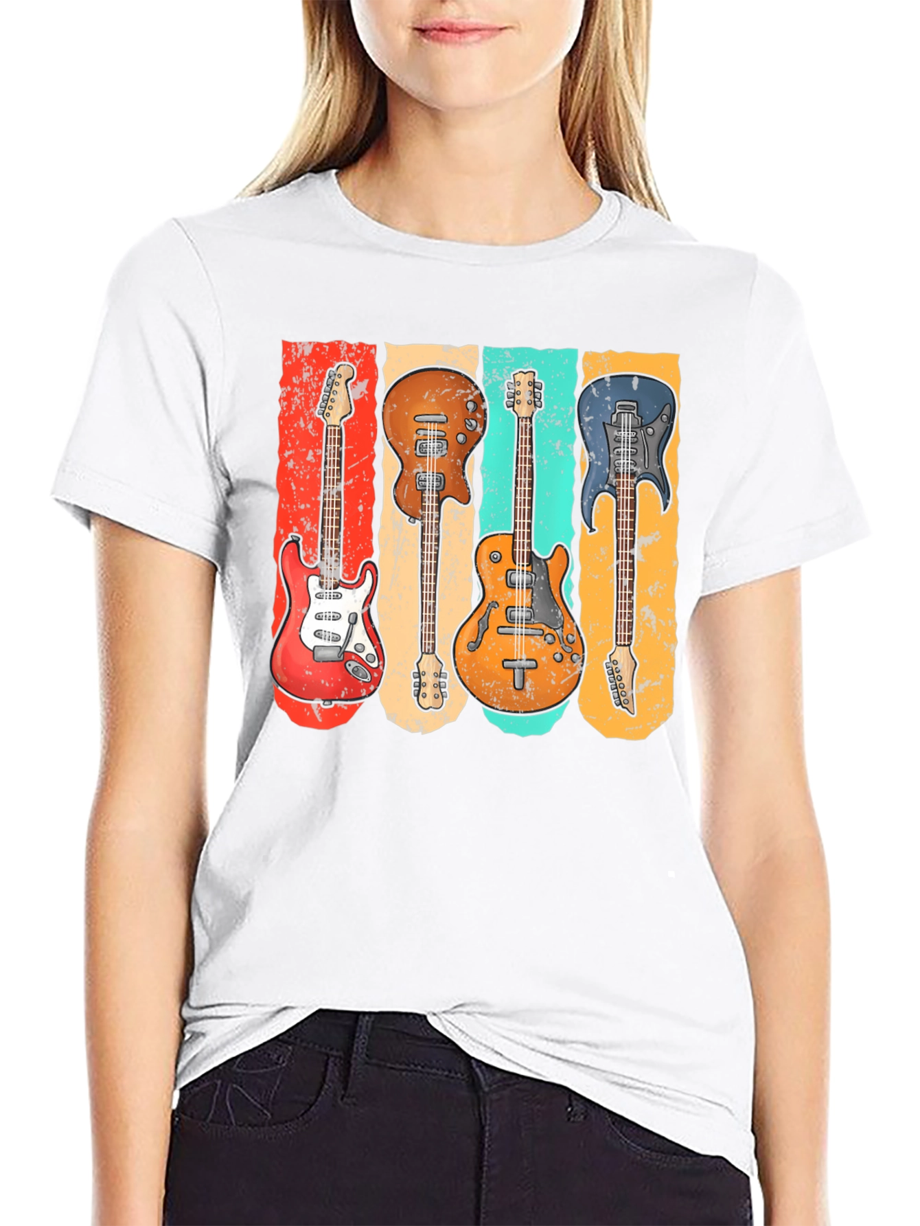 Vintage Electric Guitar T-Shirt for Music Lovers - 9