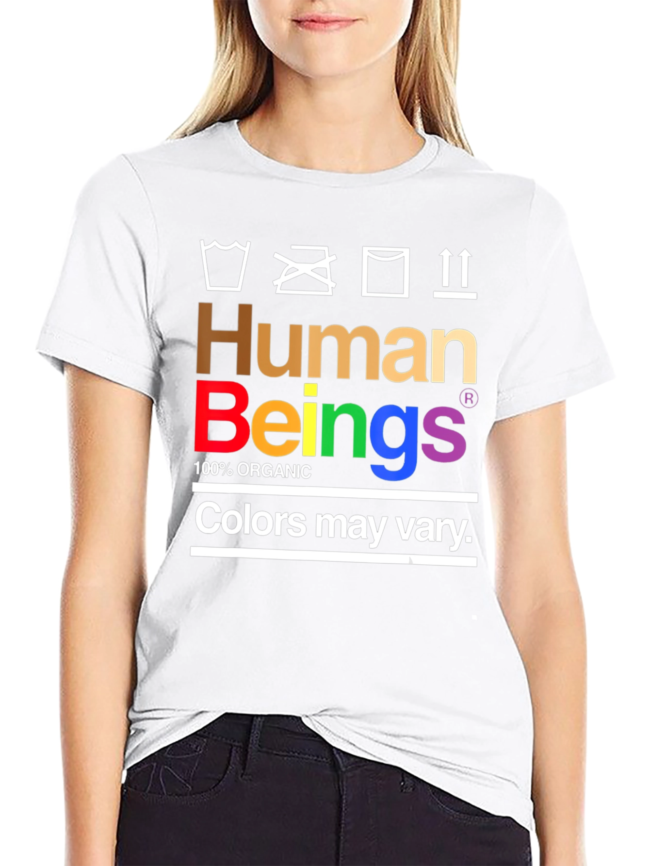 Black Human Beings Organic Pride T-Shirt view 9