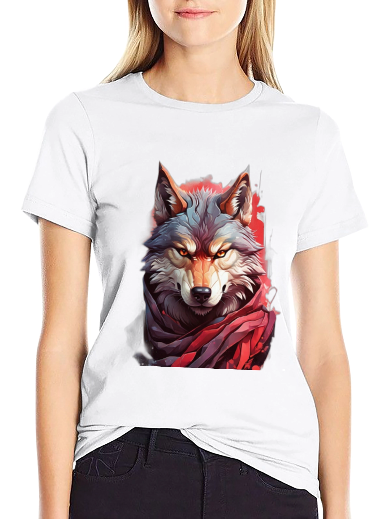 Black Wolf Graphic Tee - Fierce Style view 9