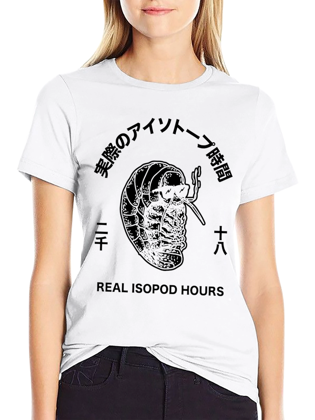Black Real Isopod Hours Black T-Shirt view 9