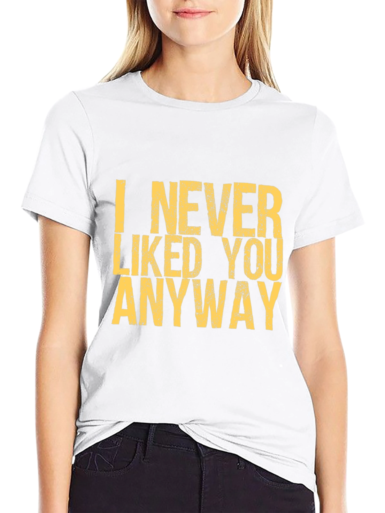 Black I Never Liked You Anyway Graphic Tee view 9