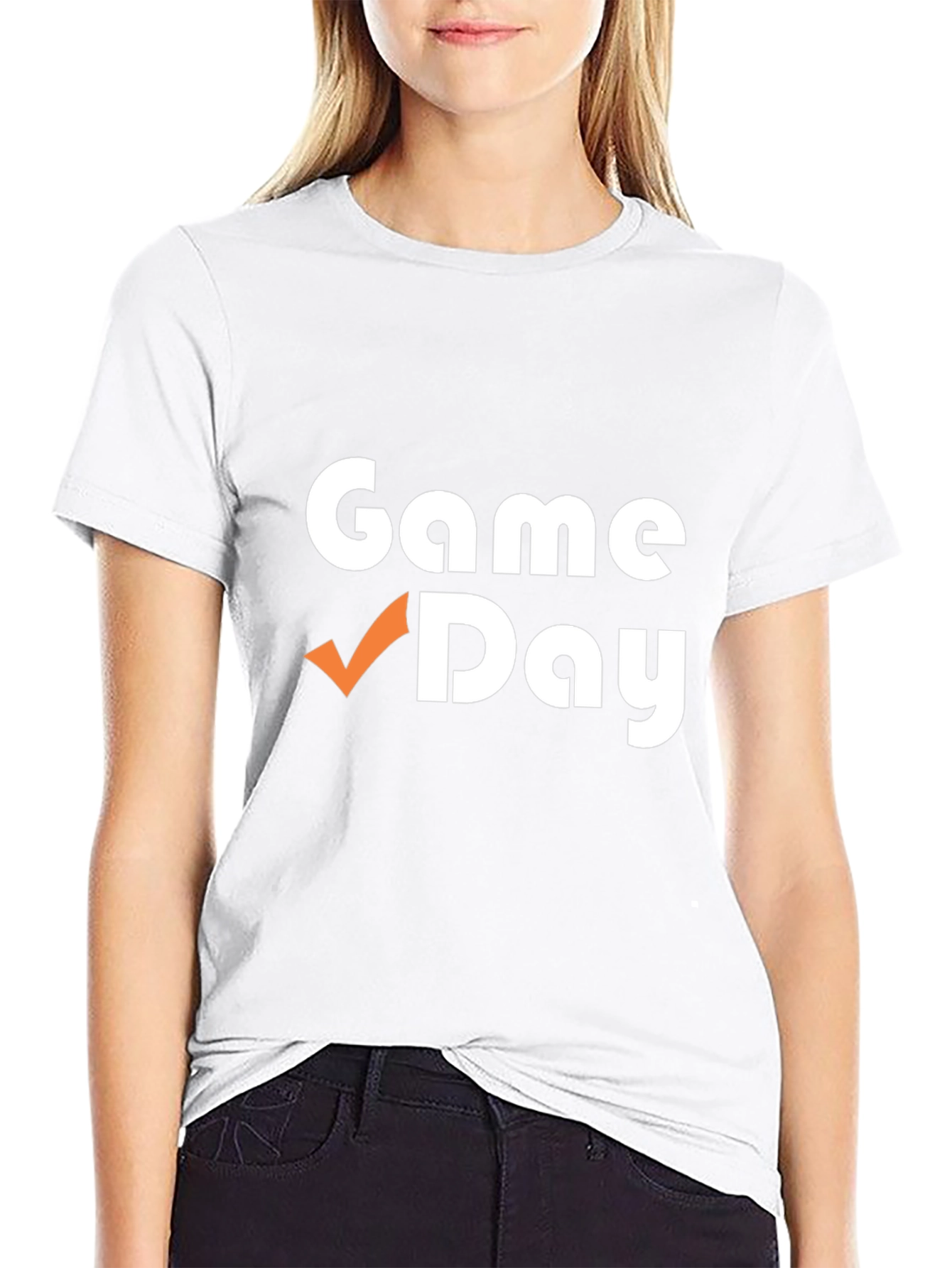 Black Game Day T-Shirt - Black Cotton Blend view 9