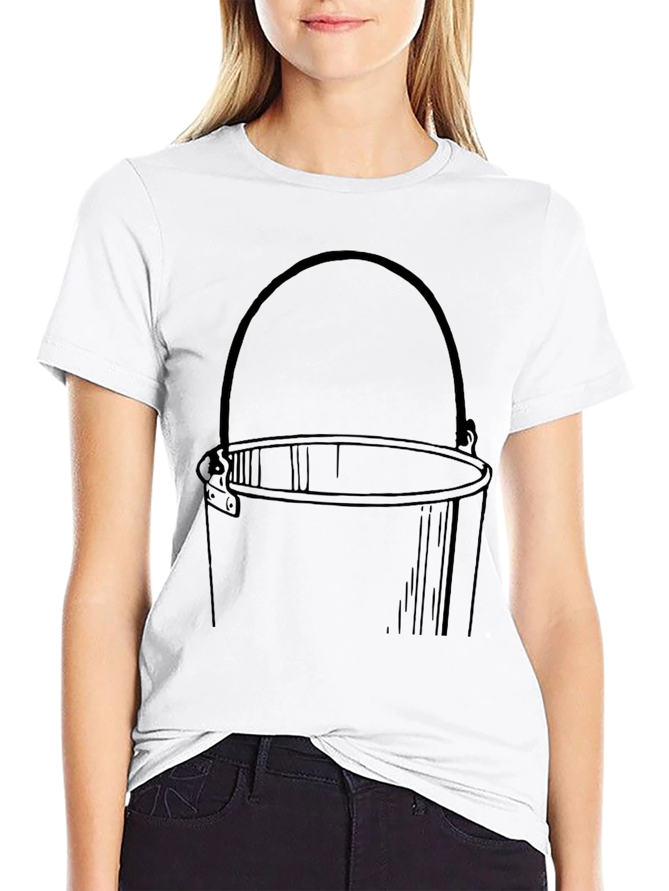 Black Bucket Graphic Tee - Black view 9