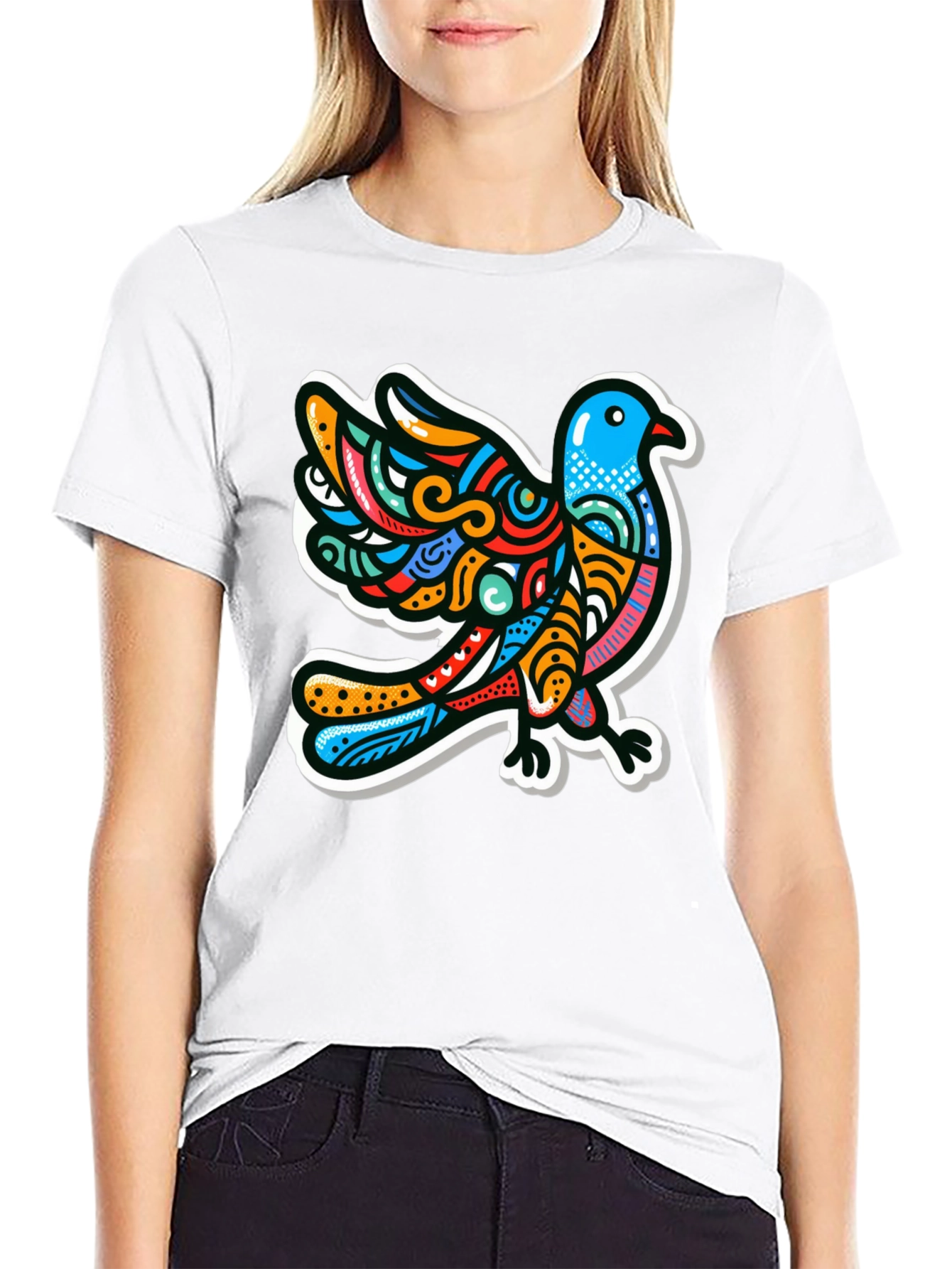 Black Dove Graphic Print T-Shirt view 9