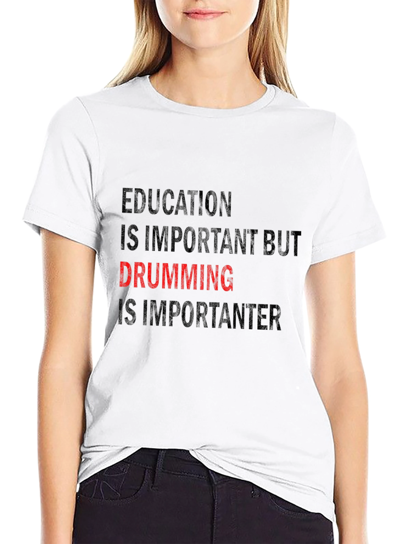 Black Drumming is Importanter Graphic Tee view 9