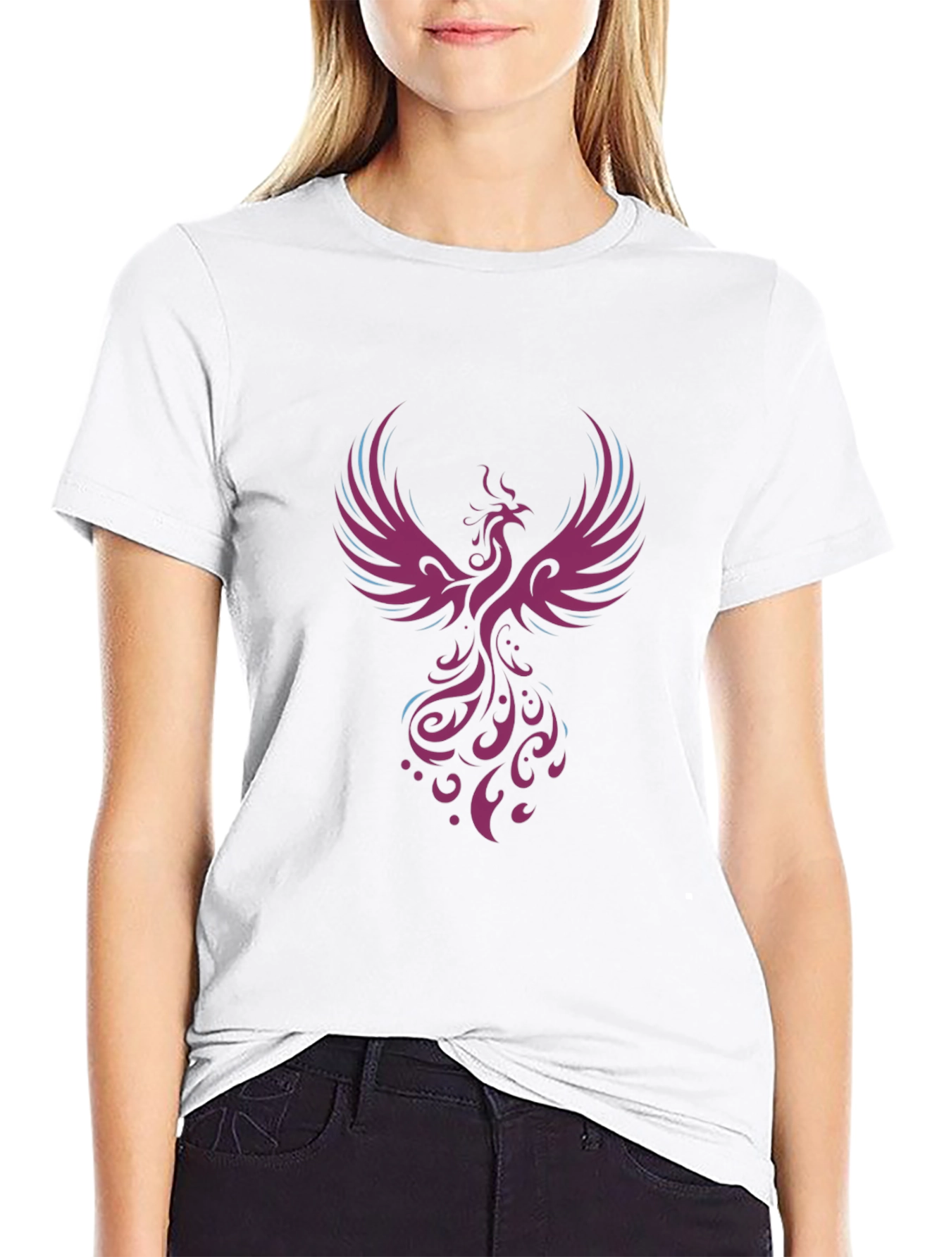 Black Phoenix Graphic Tee - Bold & Stylish Black T-Shirt view 9