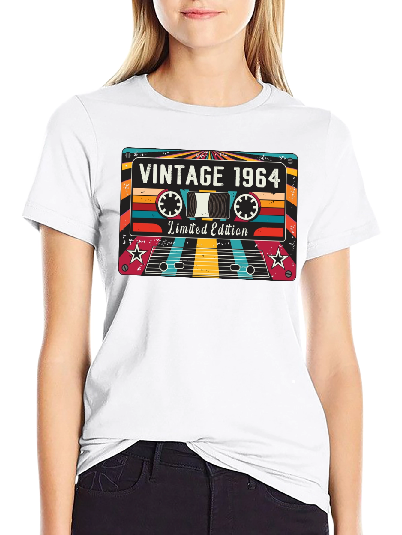 Black Vintage 1964 Cassette Tape T-Shirt - Limited Edition view 9