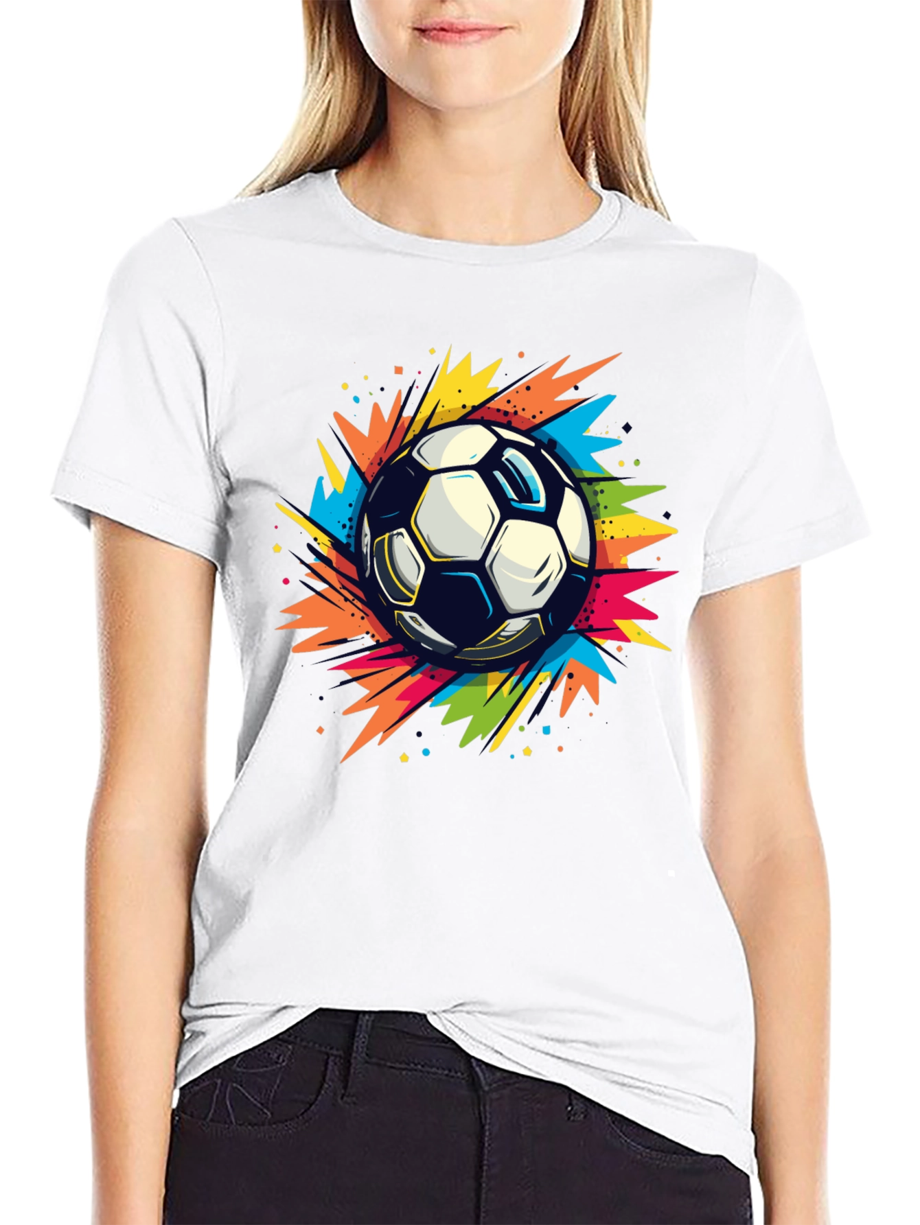 Black Soccer Blast T-Shirt view 9