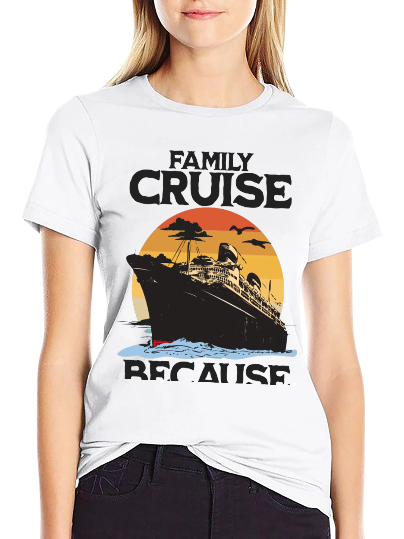 Black Family Cruise T-Shirt, Vacation Trip Tee view 9